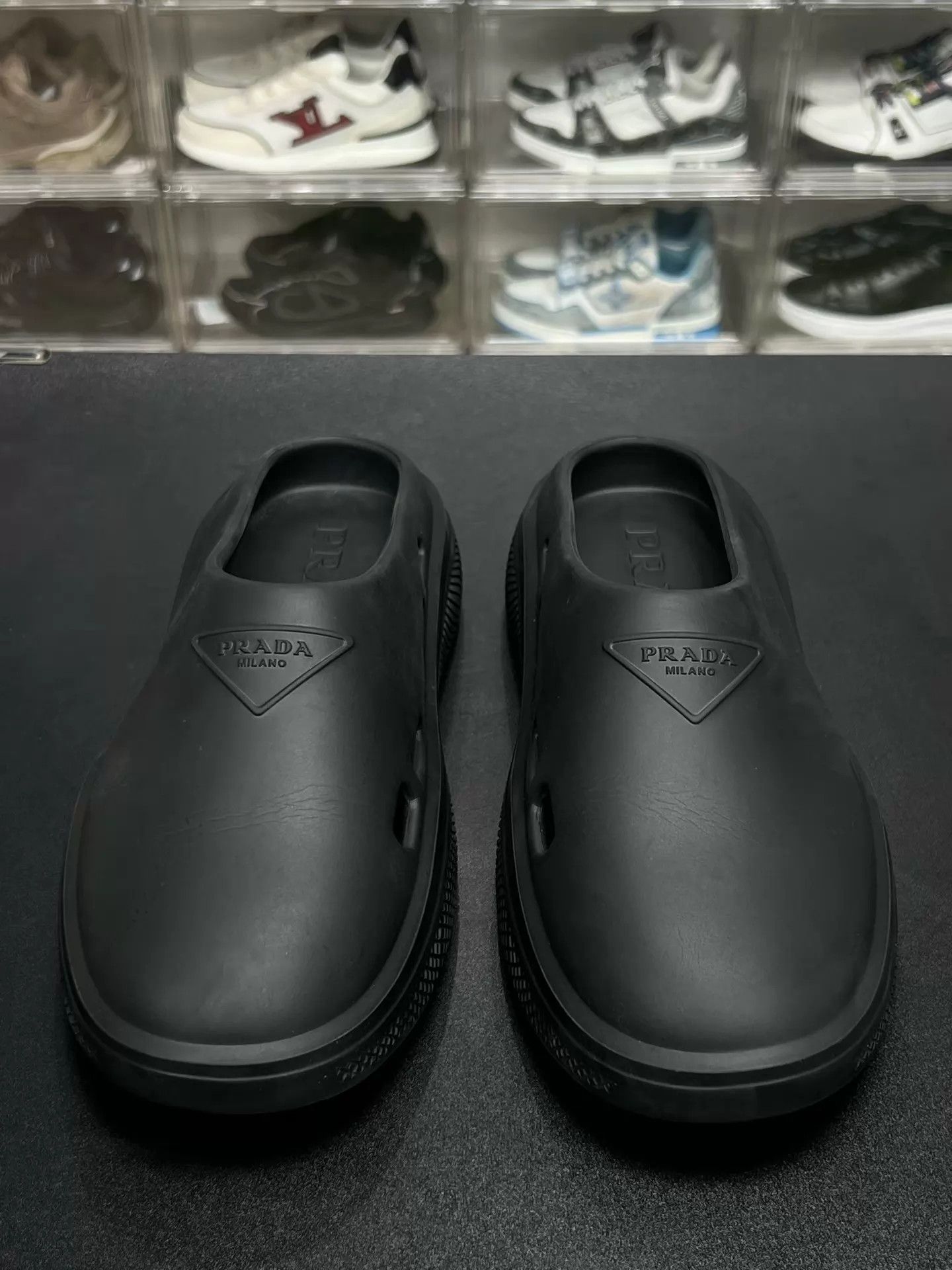 Prada Prada Rubber Mule Slipper 40 Like New Size US 7 / EU 40 - 2 Thumbnail