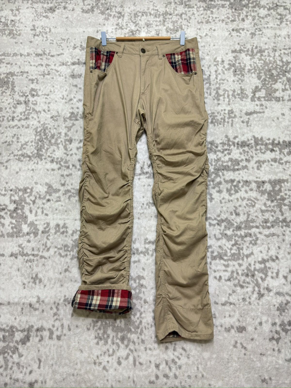 If Six Was Nine Y2k Unbranded Stacked Pant Tartan Design Size US 32 / EU 48 - 1 Thumbnail