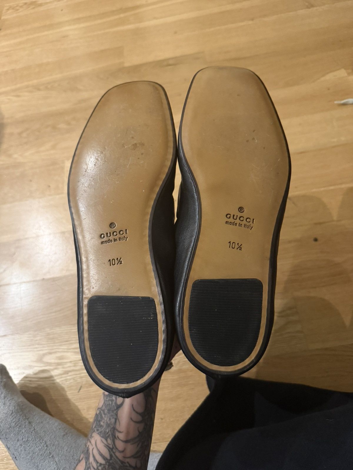 Gucci Men’s Black Leather Horsebit Loafers by Demna Size US 10.5 / EU 43-44 - 5 Thumbnail