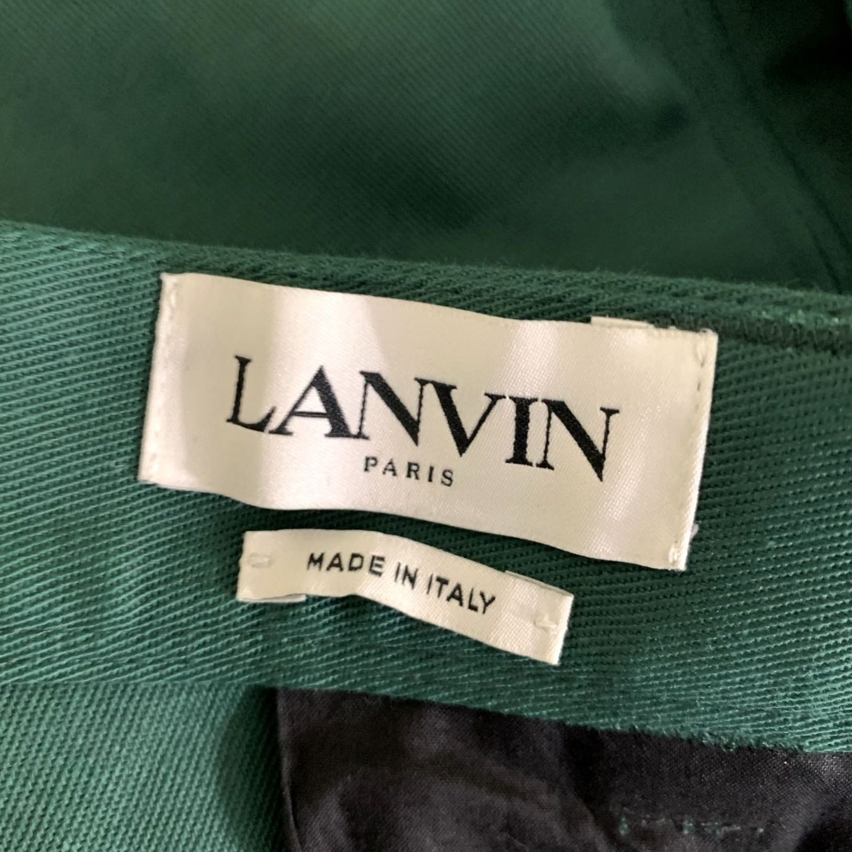 Lanvin LANVIN Size 30 Green Cotton Blend Zip Fly Casual Pants Size US 30 / EU 46 - 5 Thumbnail