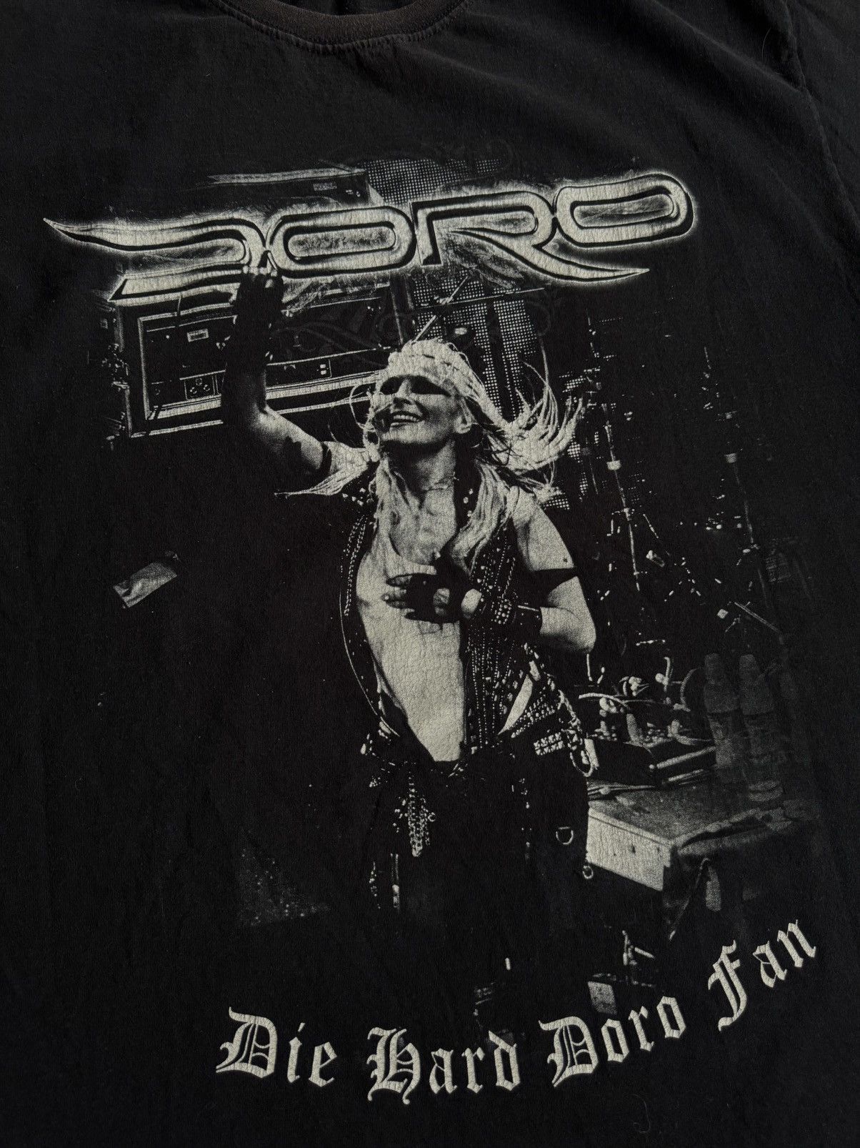 Vintage Rock Doro die hard doro fan tee vintage Size US XL / EU 56 / 4 - 4 Thumbnail