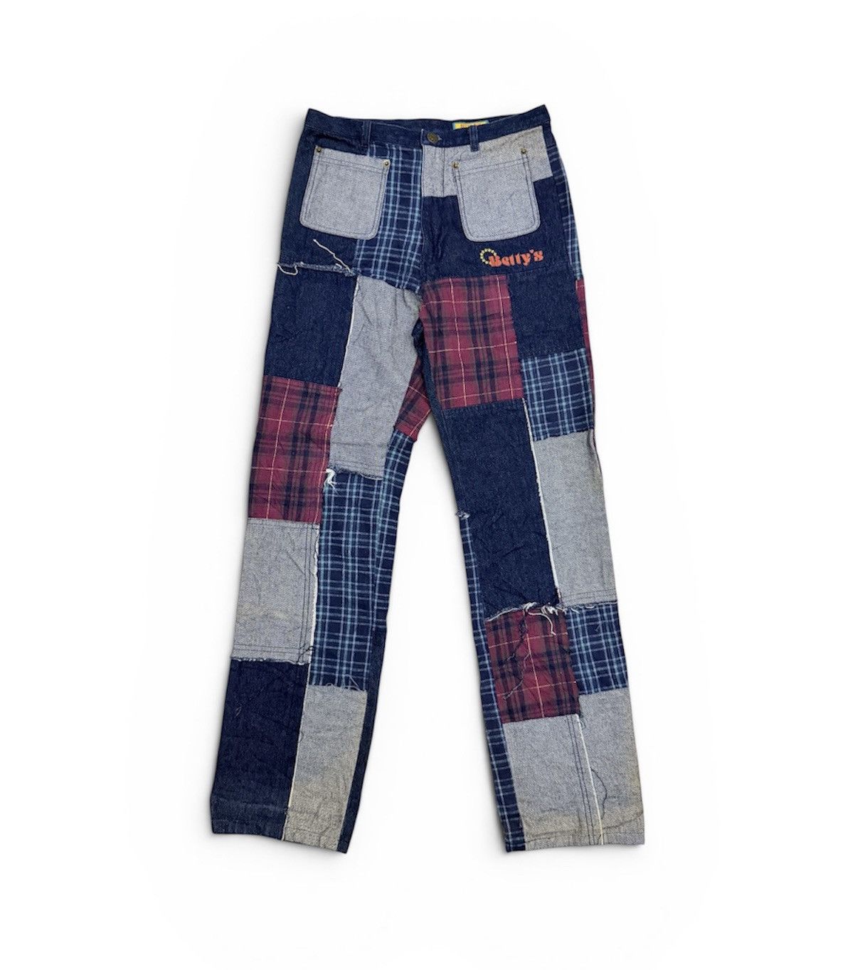Japanese Brand Betty’s Blue Shinji Abe Patchworks Kapital Inspired Denim Size US 28 / EU 44 - 1 Thumbnail