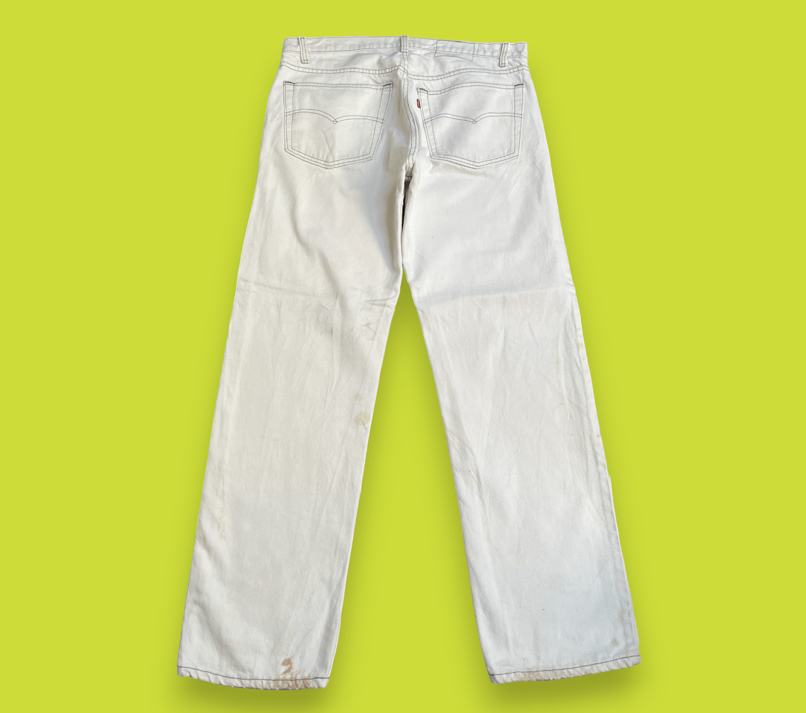 Levi's Vintage Levis 505 White Jeans Made in usa - L248 Size US 36 / EU 52 - 2 Thumbnail