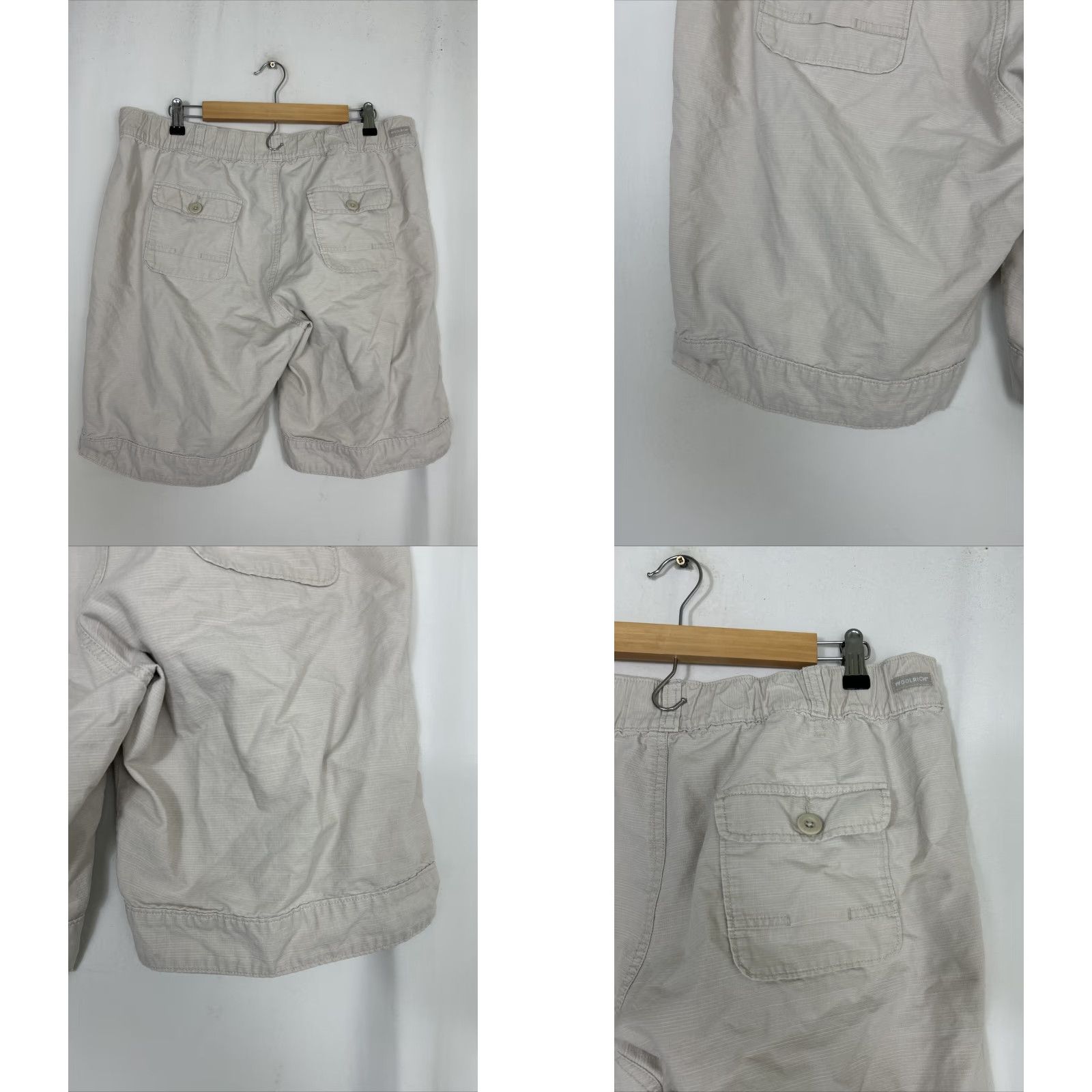 Vintage Woolrich Women Size 14 Beige Chino Shorts Elastic Waist Cotton User: Woolrich Women's Size 14 Beige Chino Shorts Elastic Waist Cotton Size 36" / US 14 / IT 50 - 8 Thumbnail