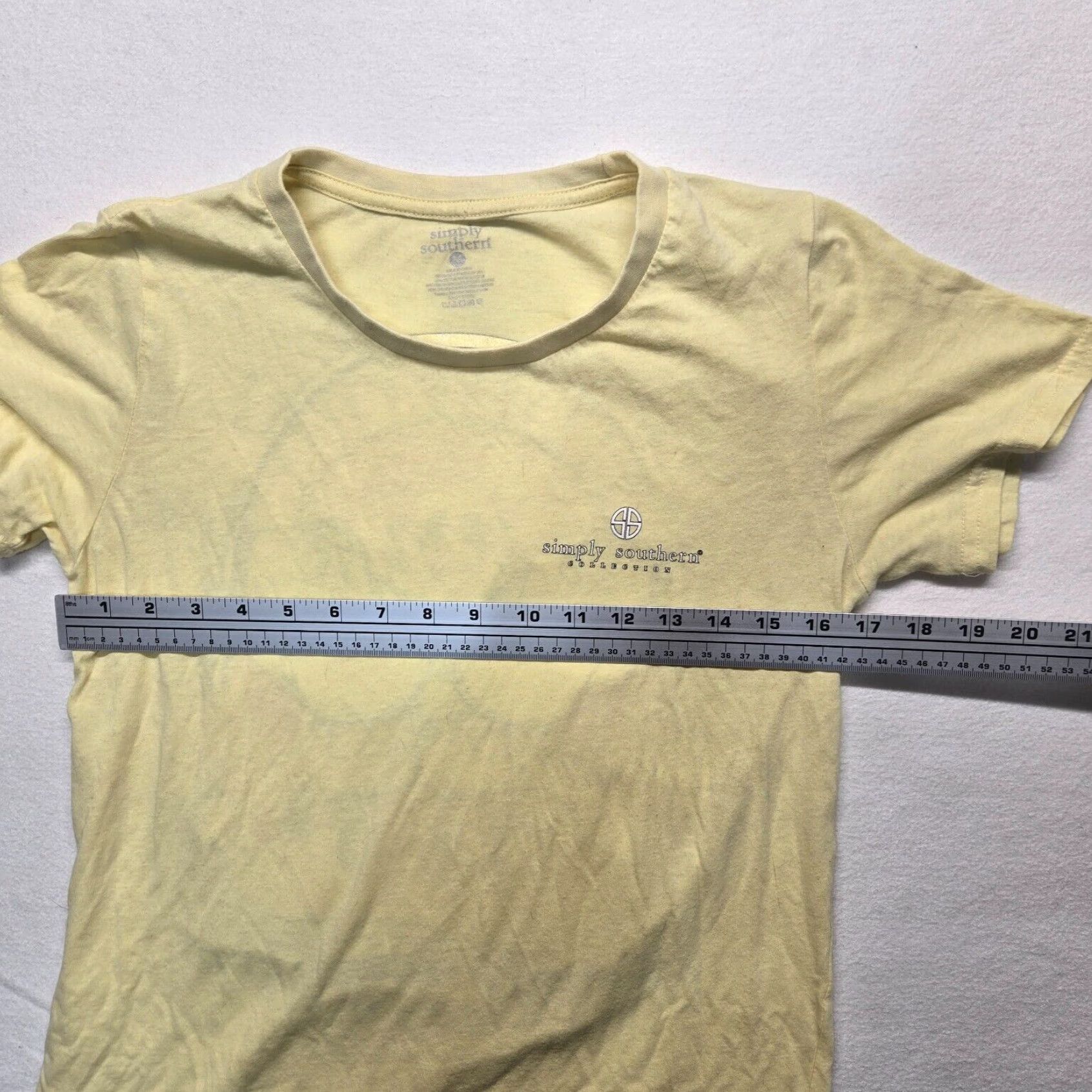 Vintage Genuine Simply Southern Country Raised Small Town Girl Yellow Cotton Tee Shirt Medium Size Size M / US 6-8 / IT 42-44 - 4 Thumbnail