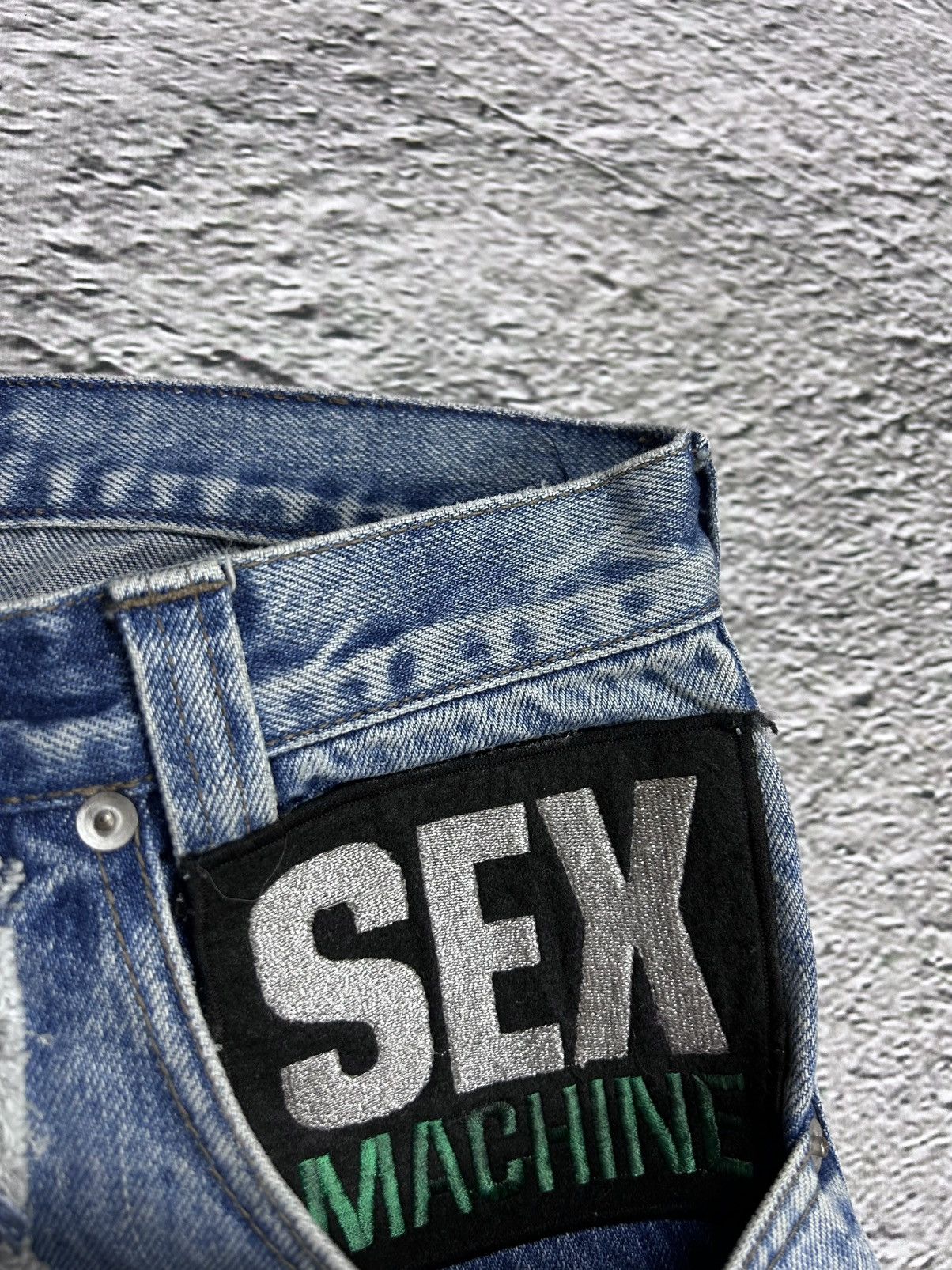 Gio-Goi × Vintage Crazy Y2K jeans patchwork sex machine UK rock Gio Goi Size US 30 / EU 46 - 4 Thumbnail
