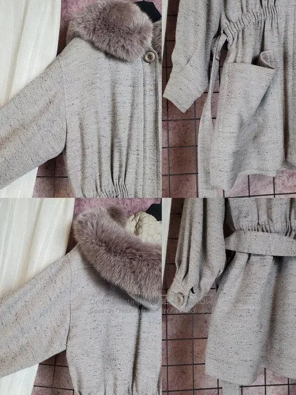 Dior Dior Lavender Wool-Blend Coat for Women . Size M / US 6-8 / IT 42-44 - 6 Thumbnail