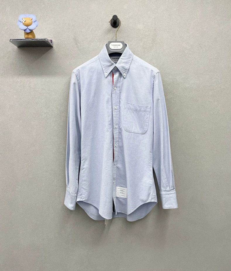 Thom Browne Thom Browne Blue long-sleeved shirt Size US XS / EU 42 / 0 - 1 Thumbnail