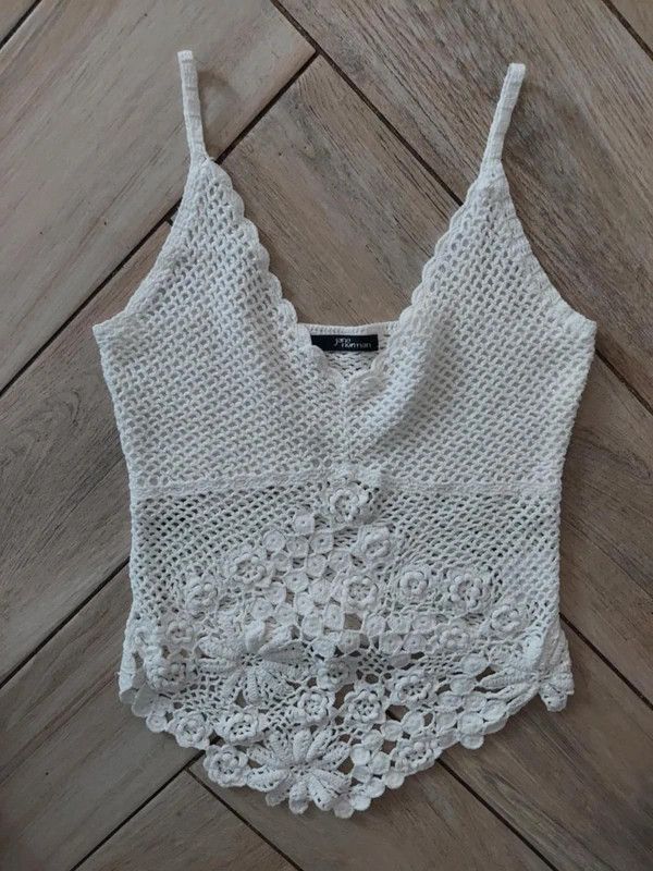 Vintage Vintage crocheted top Size S / US 4 / IT 40 - 2 Thumbnail