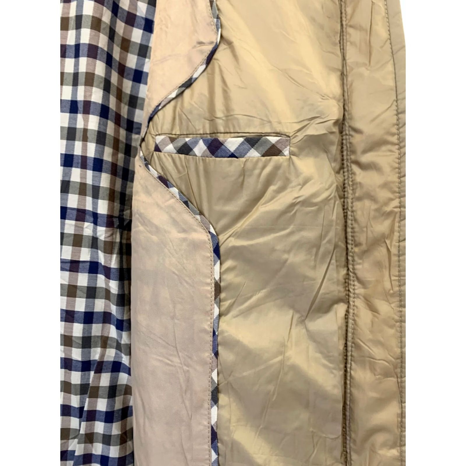Aquascutum VINTAGE Aquascutum London Mens XXL Beige Puffer Jacket Quilted Down Coat Luxury Size US XXL / EU 58 / 5 - 5 Thumbnail