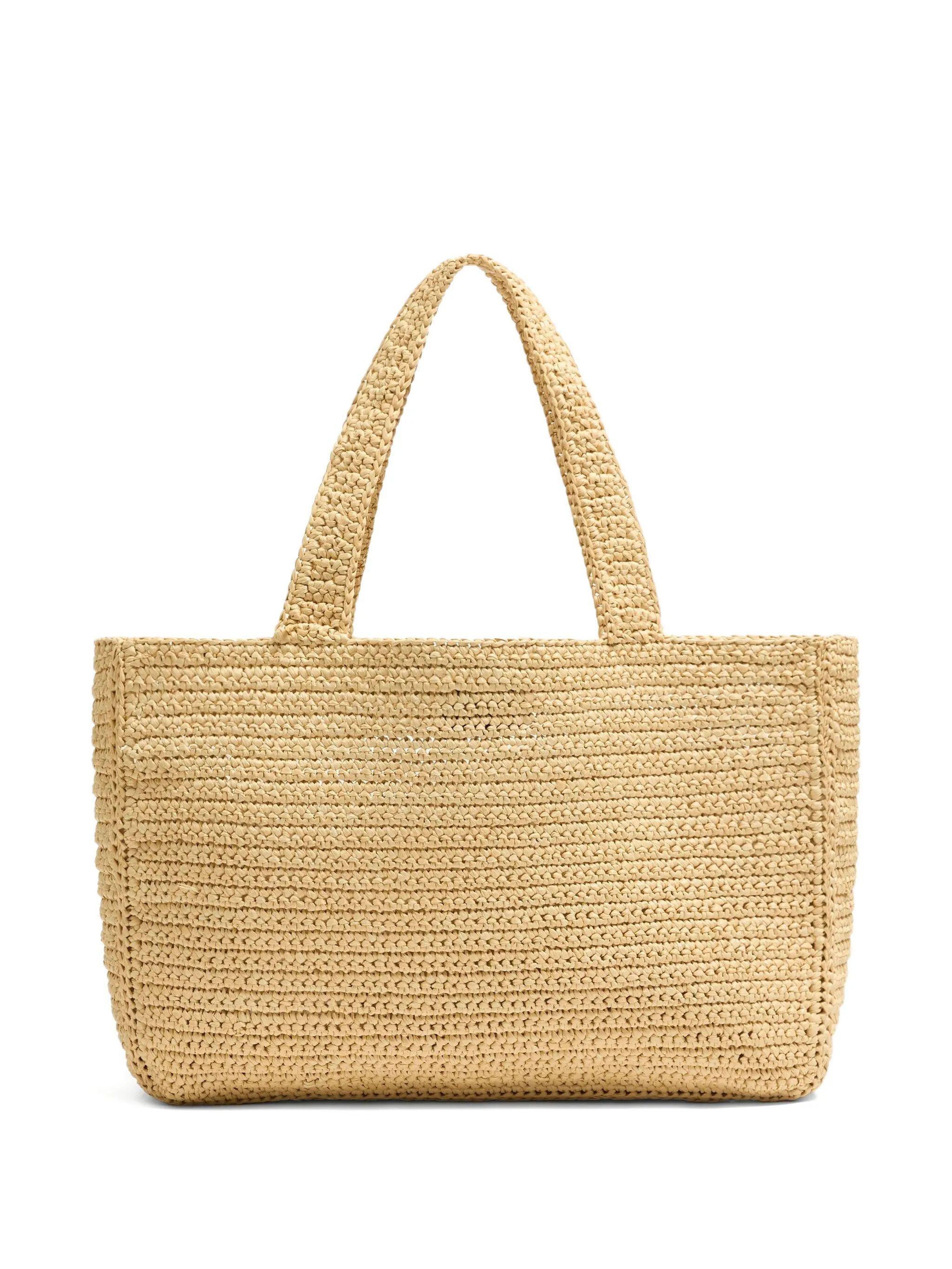 Valentino os11x0826 Size: OS / Large Viva Superstar Raffia Tote Bag Size ONE SIZE - 3 Thumbnail