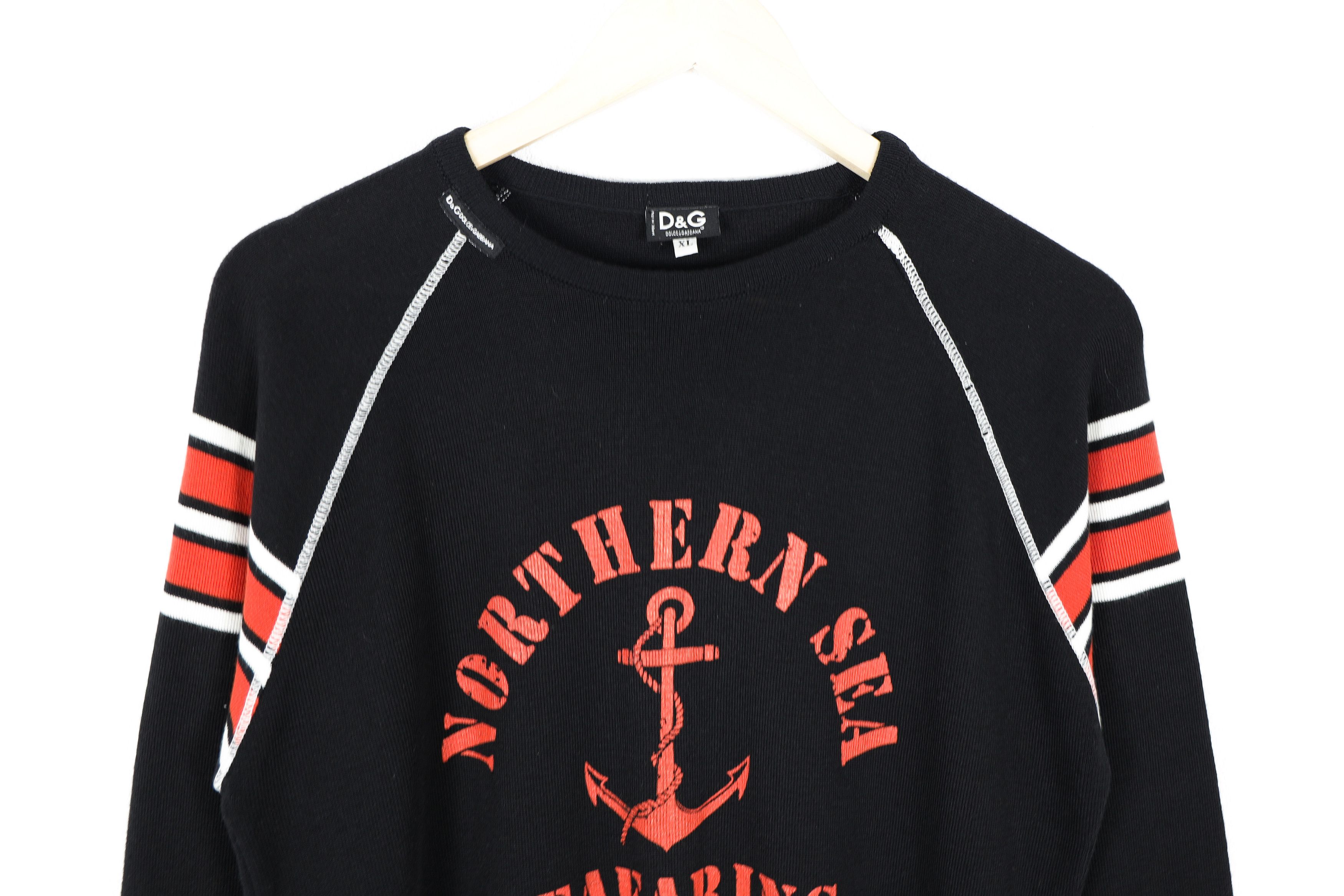 Dolce & Gabbana Vintage Dolce & Gabbana Northern Sea Anchor Print Sweater Size US L / EU 52-54 / 3 - 2 Thumbnail