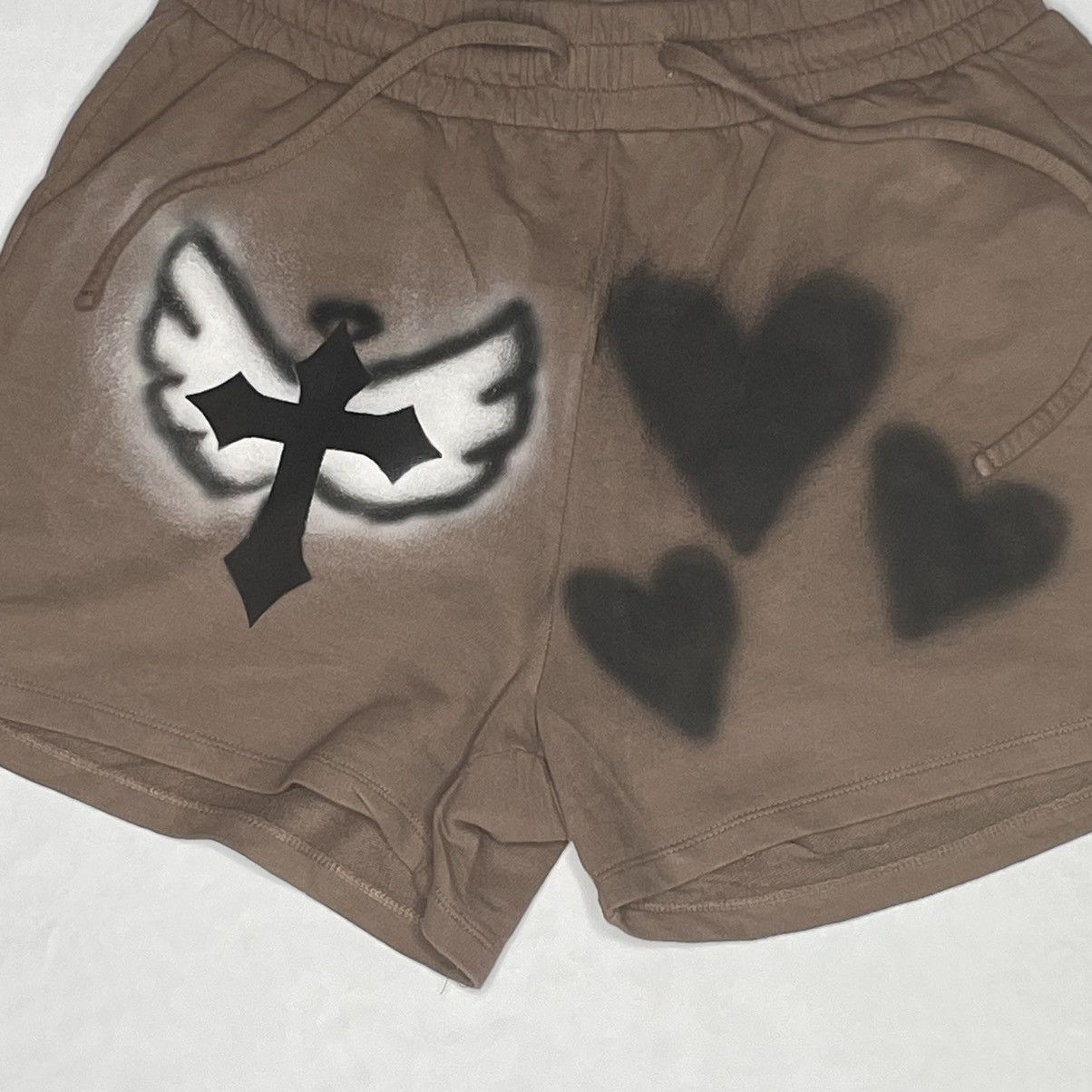 Other Airbrushed female gym shorts Size 32" / US 10 / IT 46 - 2 Thumbnail