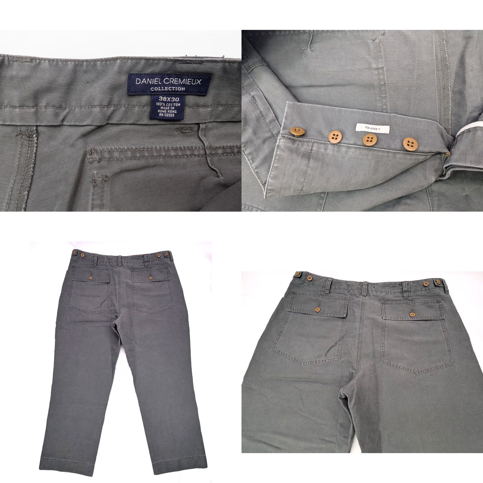 Cremieux Daniel Cremieux Franky Jeans Men 37x28 Dark Wash Denim Straight Leg 5-Pocket Regular Rise XS? Size US 37 - 8 Thumbnail