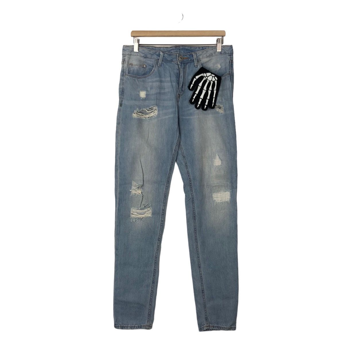 Japanese Brand VINTAGE DISTRESSED DENIM JEANS ZARA Size US 31 - 1 Thumbnail
