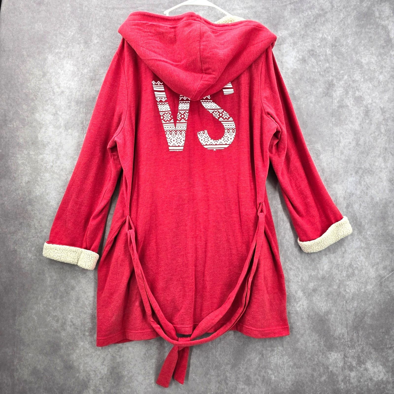 Victoria's Secret Victoria Secret Pink Sherpa VS Logo Hood M/L Oversized Robe Size M / US 6-8 / IT 42-44 - 2 Thumbnail
