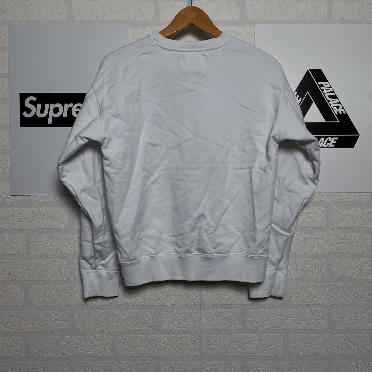 Wood Wood Wood Wood Basic WhiteCrewneck Sweatshirt Size M / US 6-8 / IT 42-44 - 2 Thumbnail