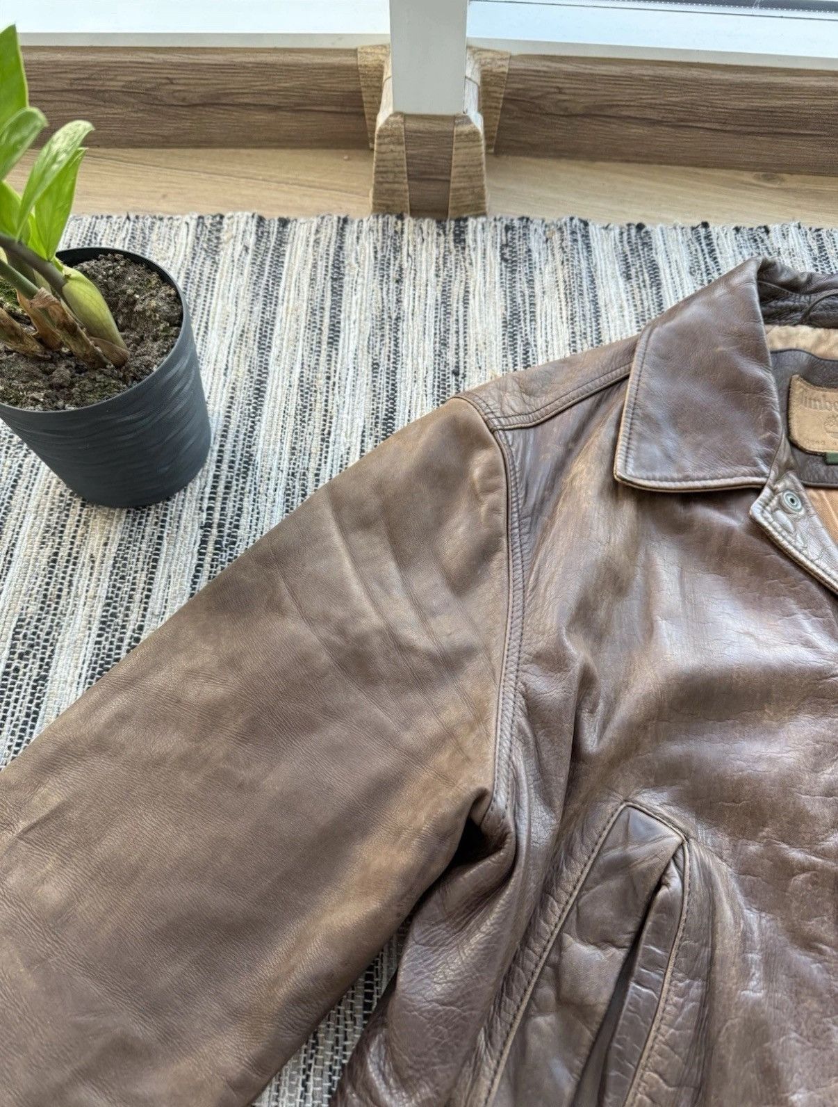 Timberland VINTAGE TIMBERLAND LEATHER COAT MENS WEATHERGEAR CASUALJAKET Size US L / EU 52-54 / 3 - 5 Thumbnail