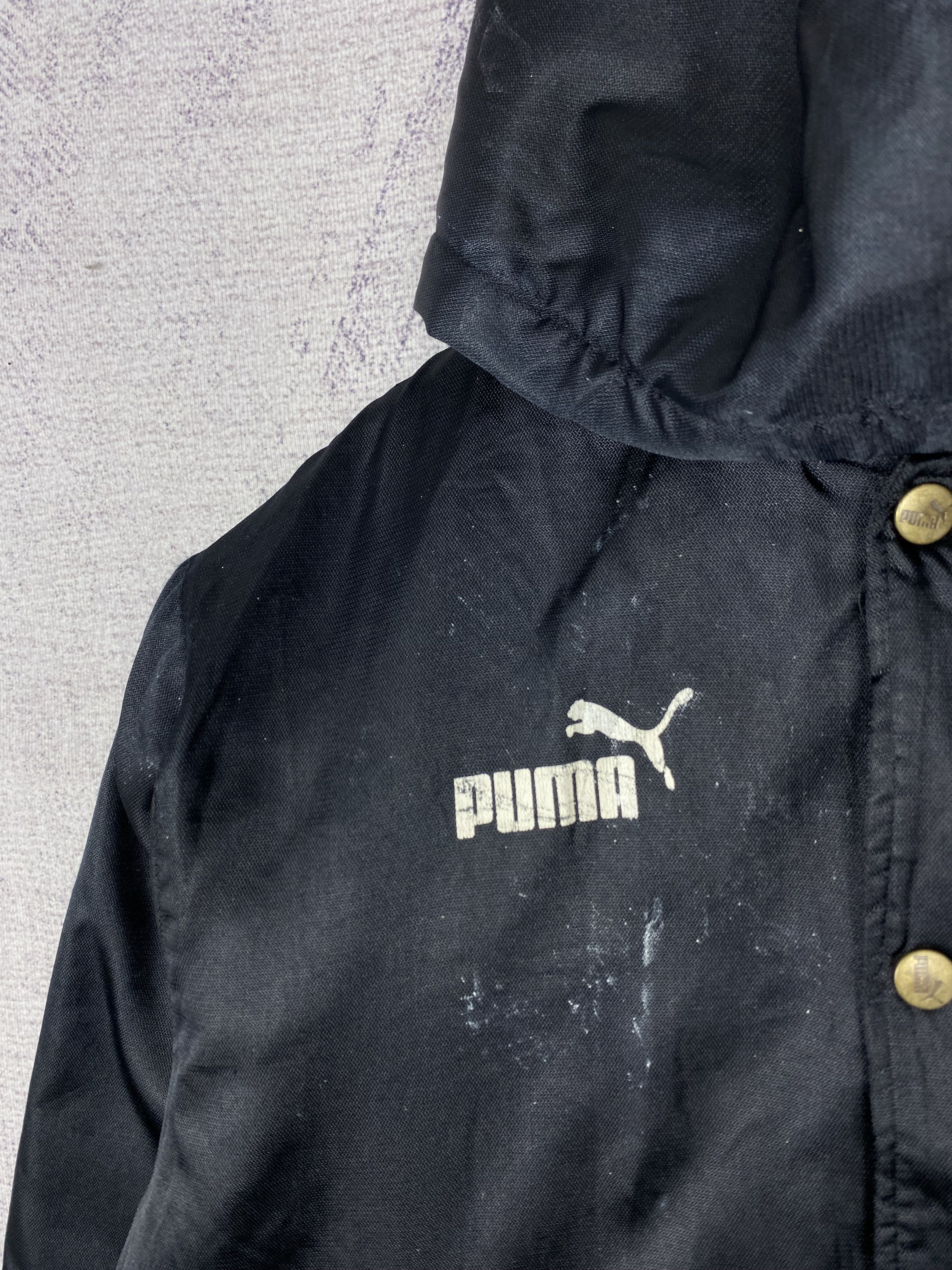 Puma Vintage Puma Hoodie Button Up Sherpa Lining Long Jacket Size US M / EU 48-50 / 2 - 3 Thumbnail