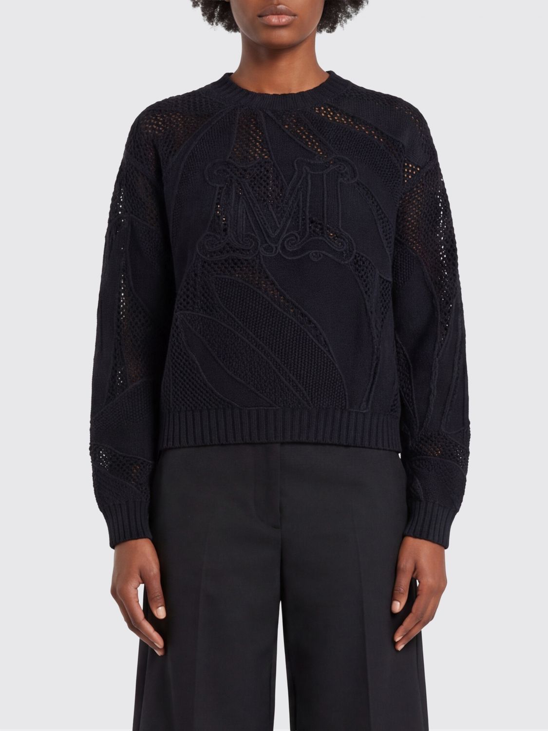Max Mara Max Mara Sweater Woman Black Size L / US 10 / IT 46 - 1 Thumbnail