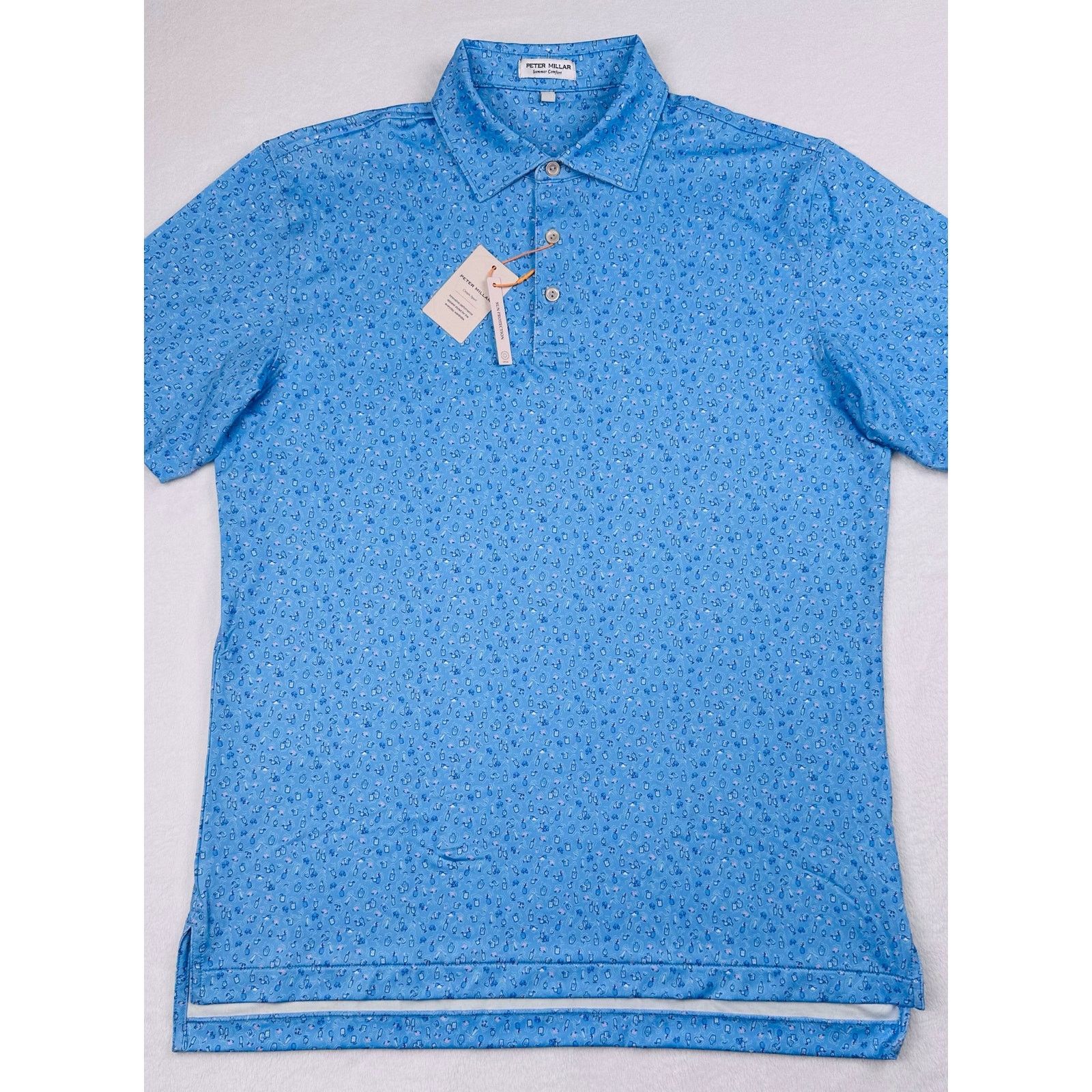 Peter Millar Peter Millar Men’s Medium Chillax Blue Golf Prep Polo Shirt Size US M / EU 48-50 / 2 - 3 Thumbnail