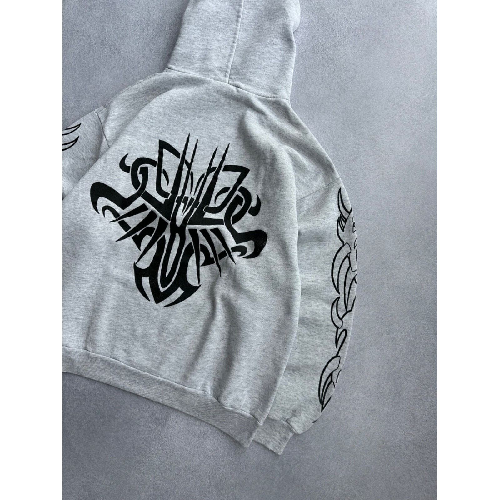 Tribal Streetwear VTG Tribal Streetwear USA Grey Logos Hoodie Size US S / EU 44-46 / 1 - 3 Thumbnail