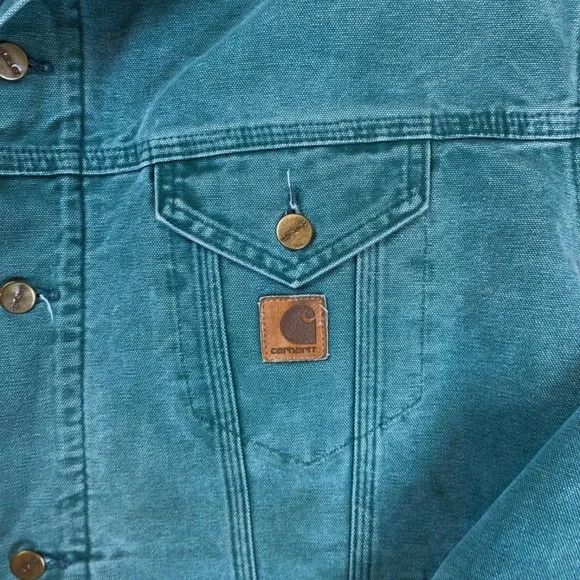 Carhartt Vintage Carhartt Jacket (Light Green) Size US XXL / EU 58 / 5 - 3 Thumbnail