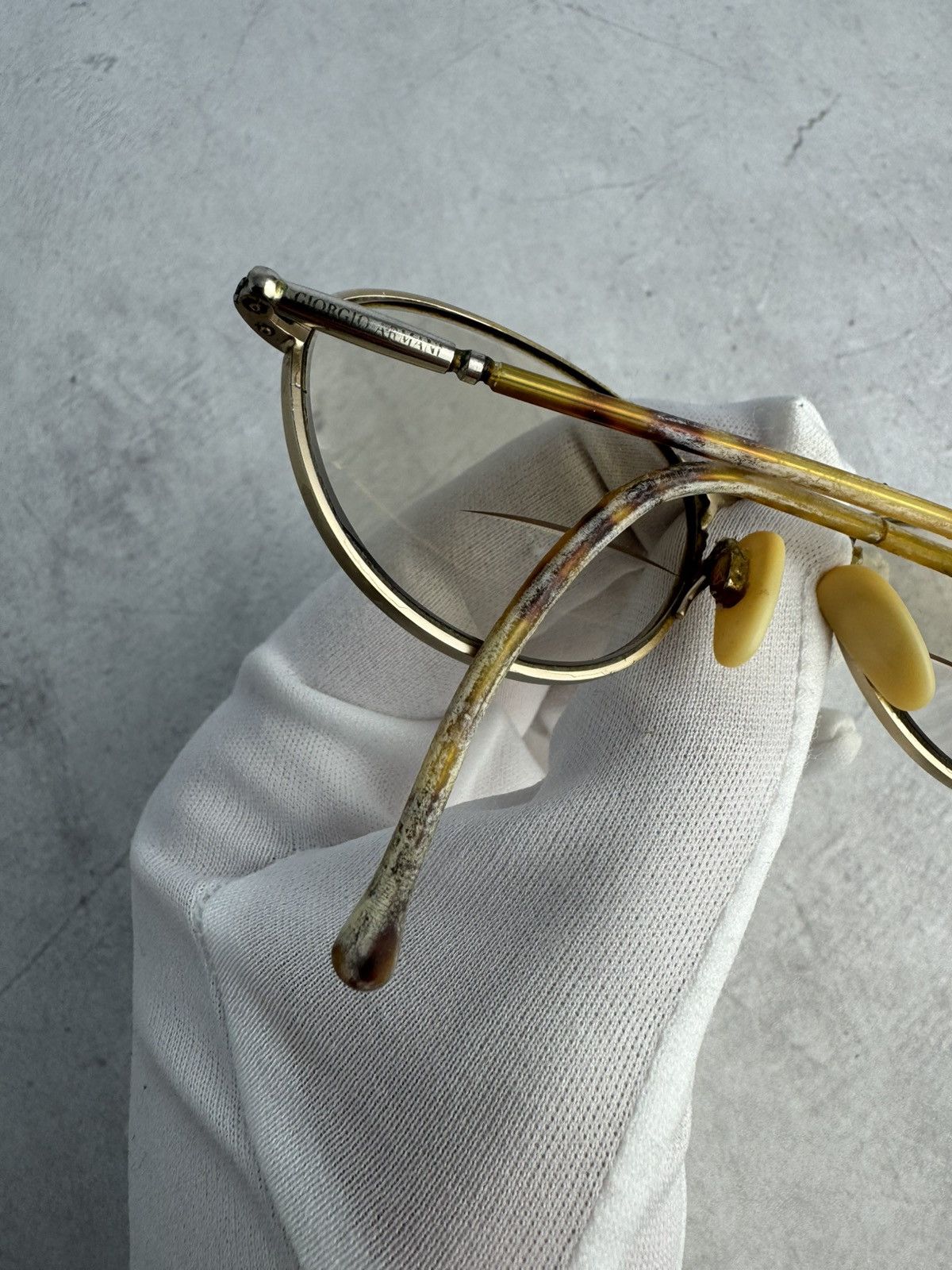 Giorgio Armani Giorgio Armani Glasses Vintge 90s Frame Italy Size ONE SIZE - 10 Thumbnail