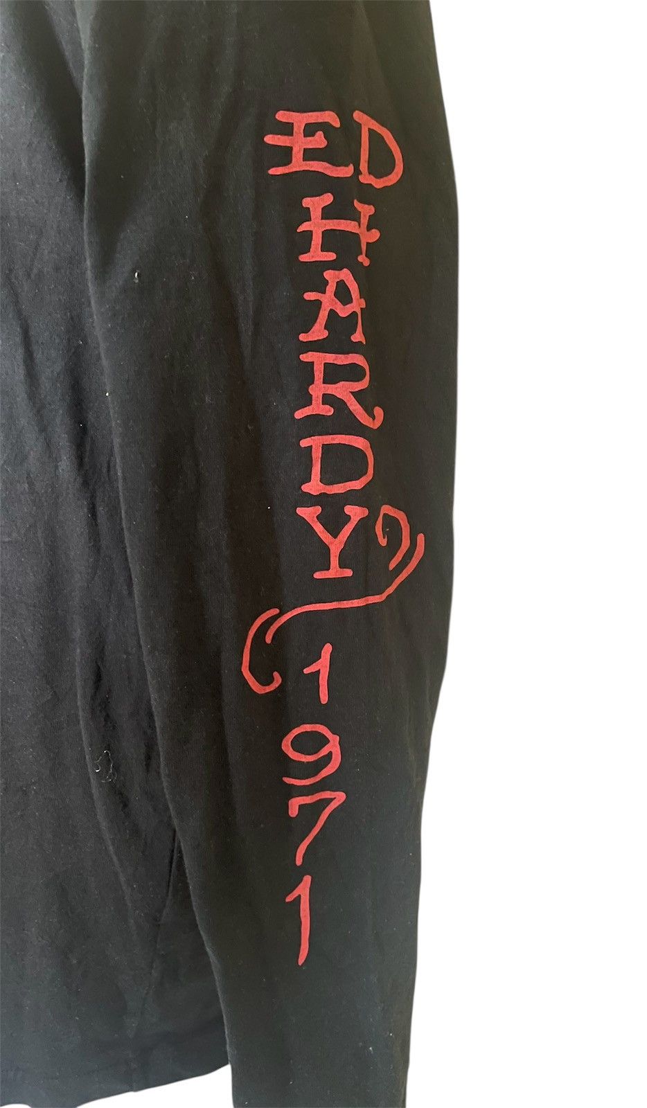 Ed Hardy Ed Hardy black long-sleeved with Skull Rose Size XL / US 12-14 / IT 48-50 - 3 Thumbnail
