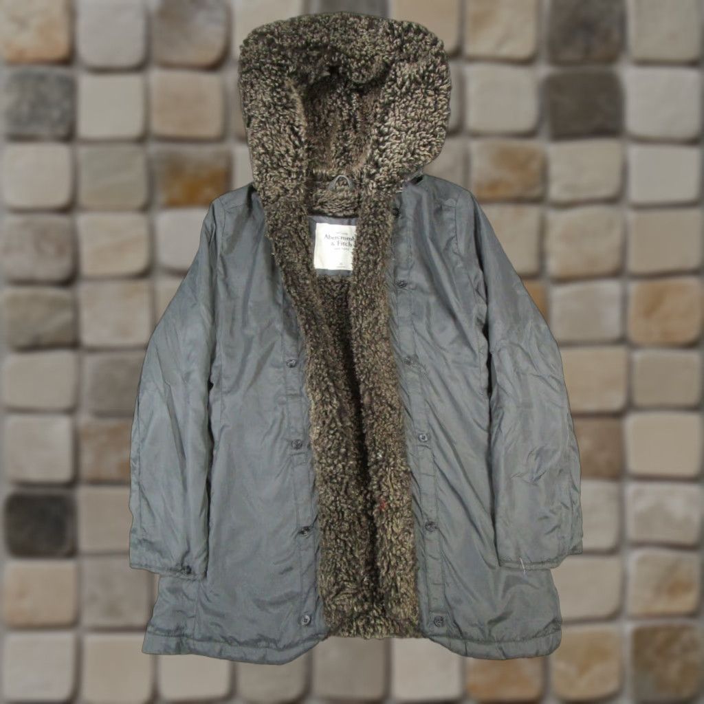 Abercrombie & Fitch VINTAGE Abercrombie & Fitch Parka Jacket Mens XS Gray Insulated Open Front 90s Style Mens Size US XS / EU 42 / 0 - 1 Thumbnail