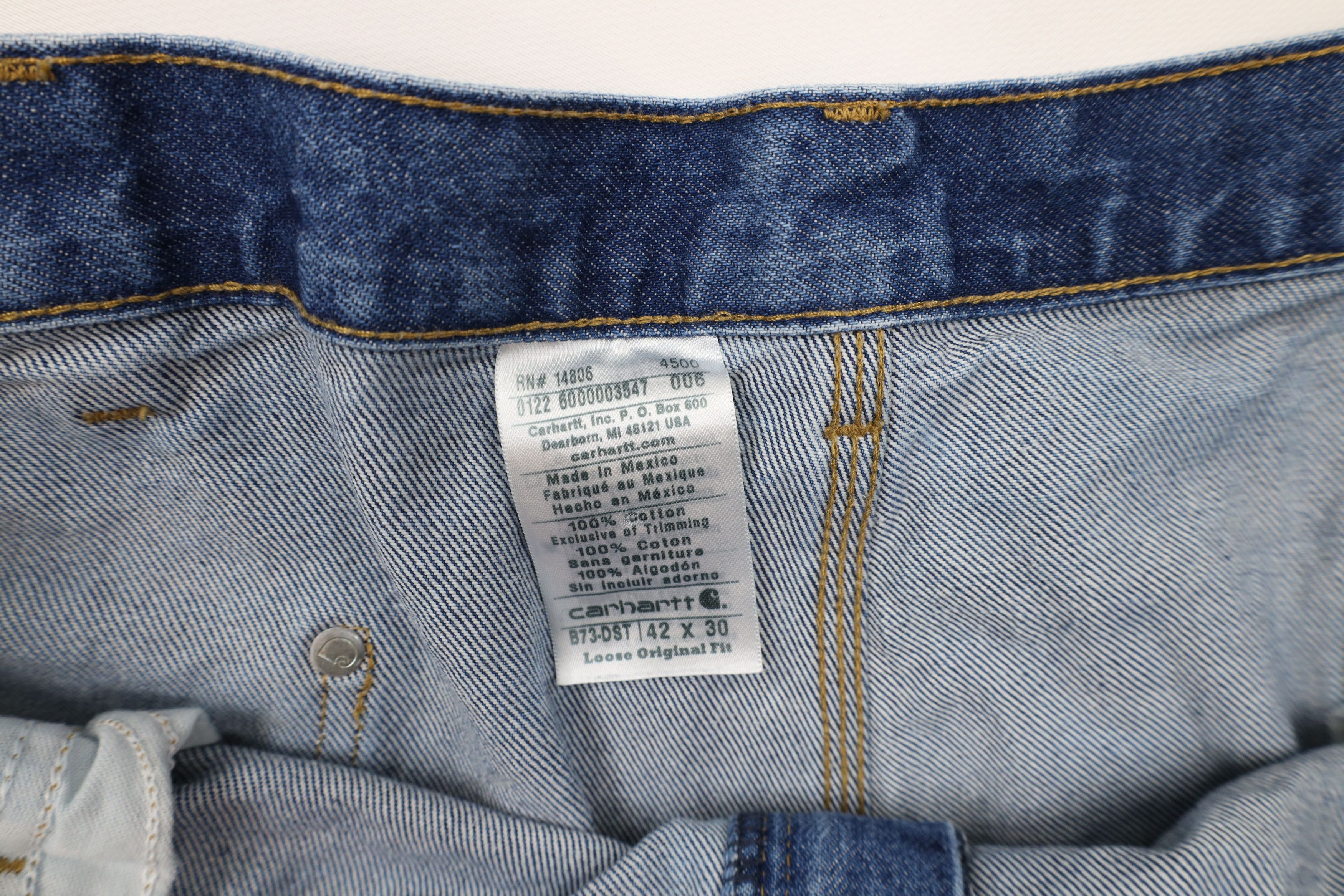 Carhartt × Vintage Vintage Y2K Carhartt Double Loose Fit Wide Leg Denim Jeans Size US 42 / EU 58 - 8 Thumbnail