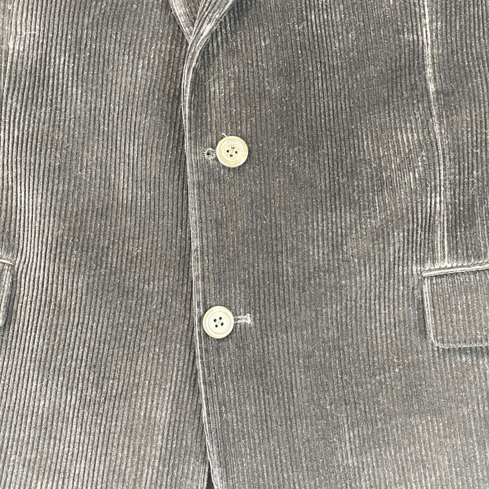 Ralph Lauren VINTAGE Lauren Ralph Lauren Blazer Sports Coat 44R Black Corduroy 2 Button Single Breast Blazer Mens Size 44R - 4 Thumbnail