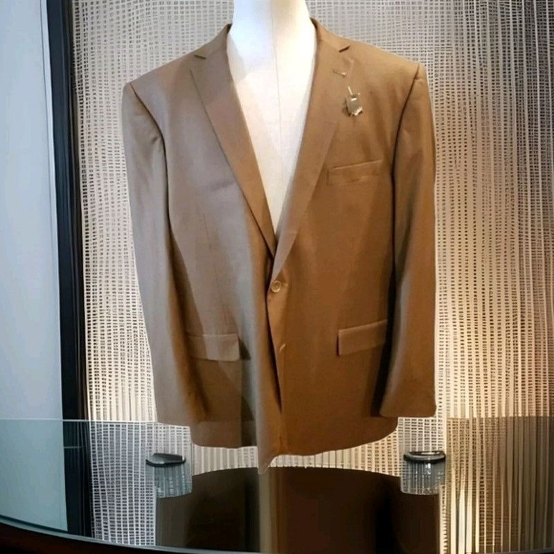 Other Bocaccio Uomo Brown 2 Piece Blazer Pants Suit Size 48 L Size 48L - 1 Thumbnail