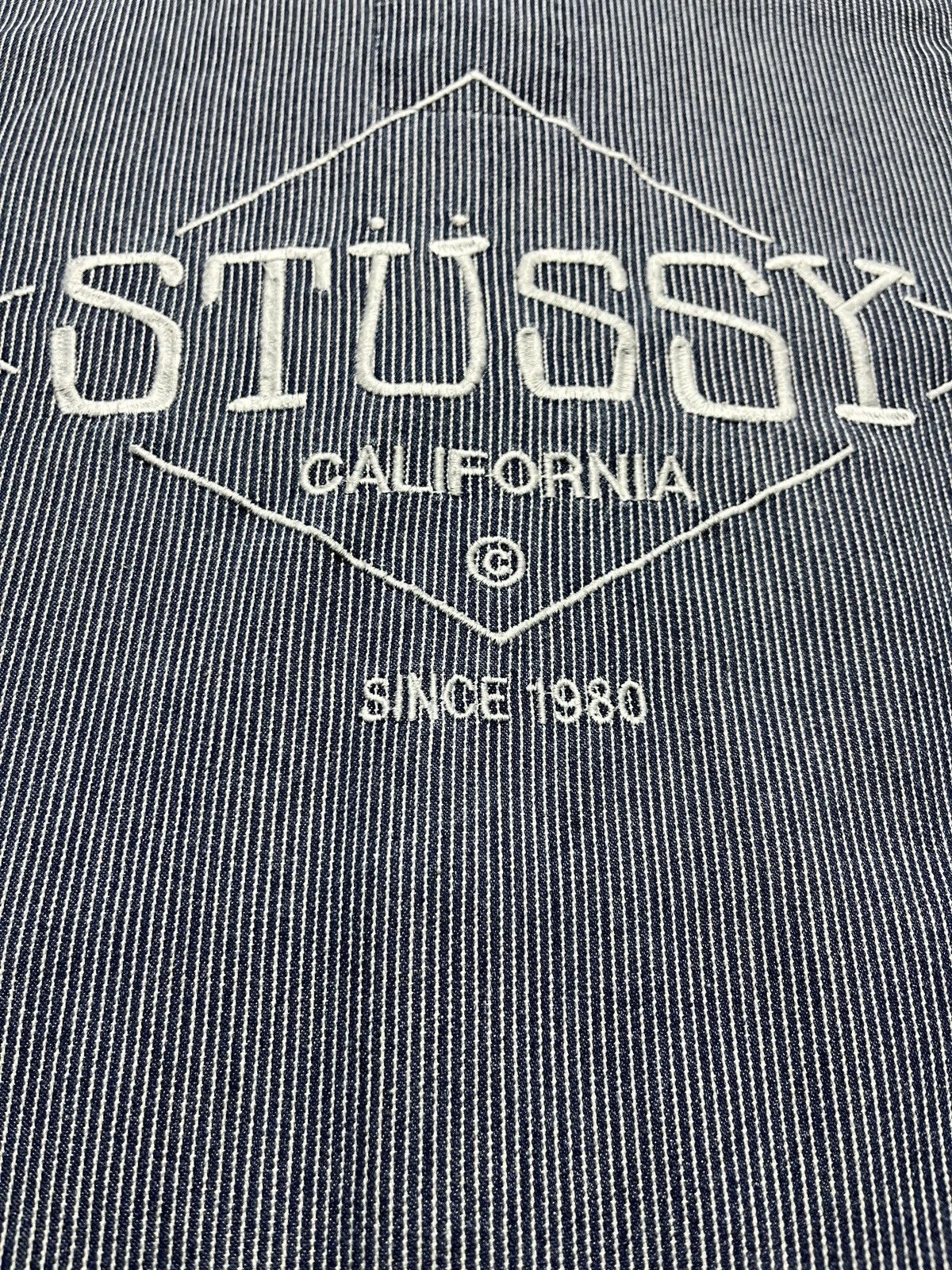 Stussy Stussy Vintage 90s Cropped Striped Embroidered Big Logo Y2K Size US S / EU 44-46 / 1 - 3 Thumbnail