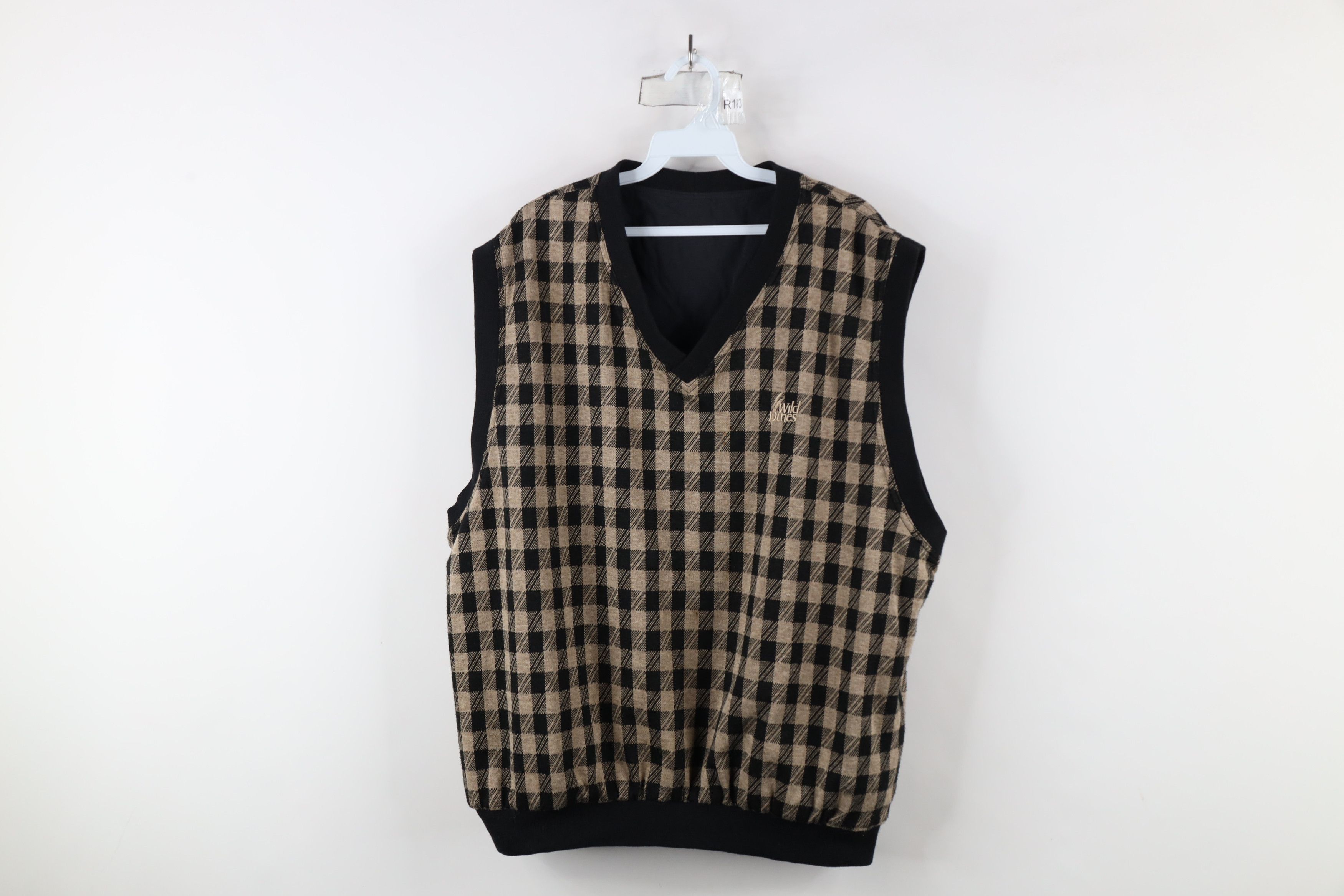 Vintage Vintage 90s Dunes Golf Course Reversible Vest Jacket Plaid Size US XL / EU 56 / 4 - 1 Thumbnail