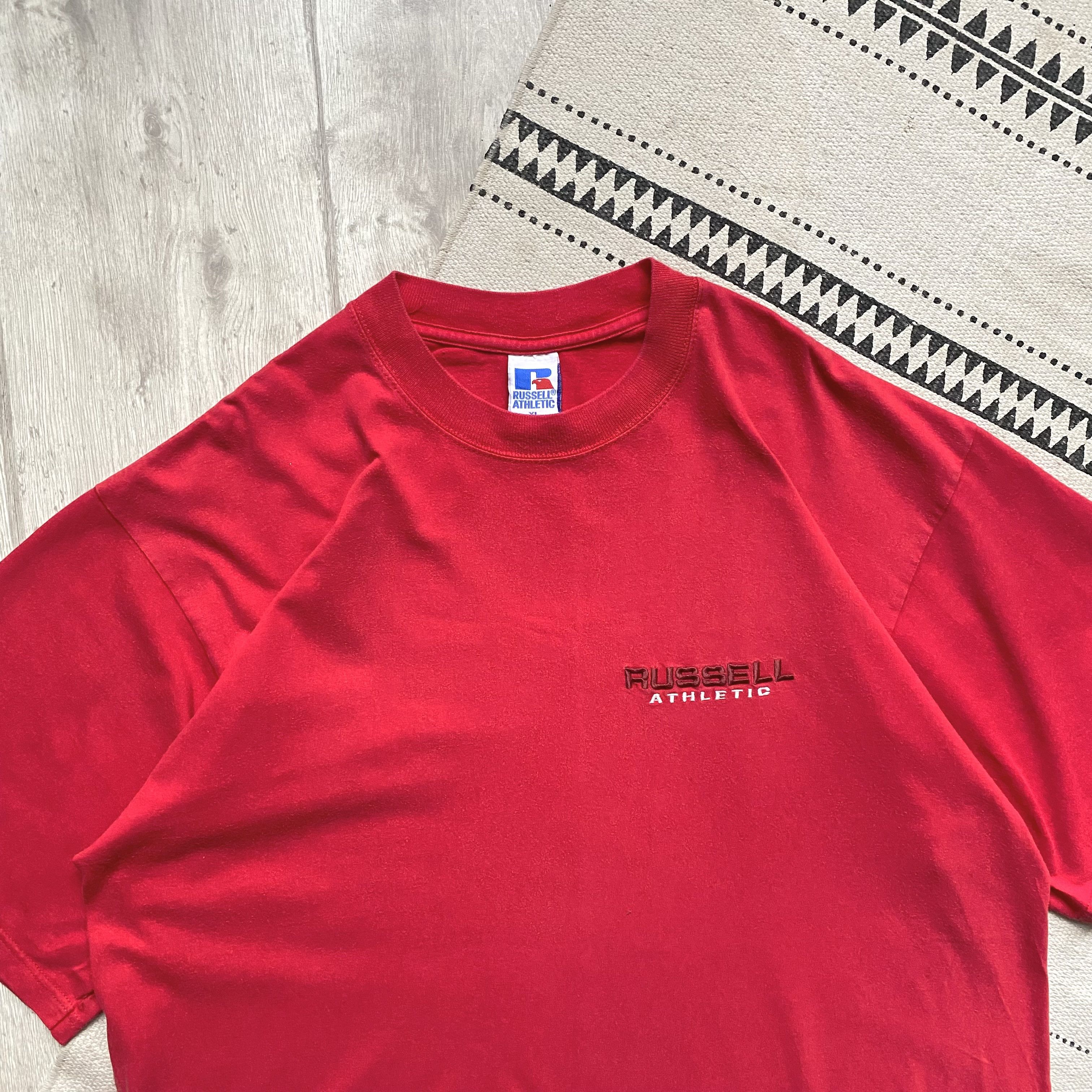 Russell Athletic Vintage 90s Russell Athletic logo Tee blank t-shirt Size US XL / EU 56 / 4 - 2 Thumbnail