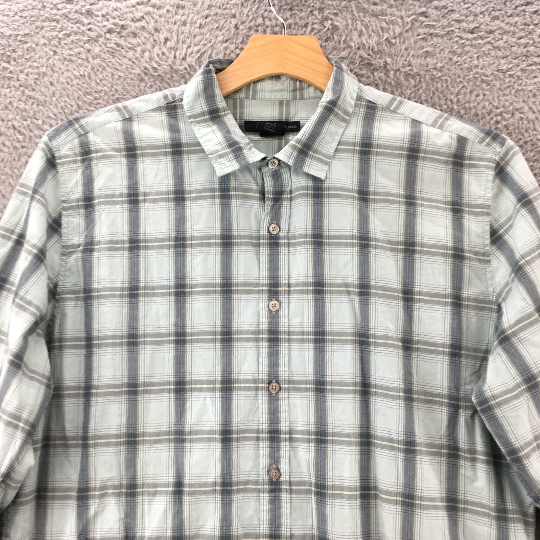 Vintage Calvin Klein Jeans Shirt Mens XL Blue Cotton Button-Up Long Sleeve Shirt Size US XL / EU 56 / 4 - 2 Thumbnail
