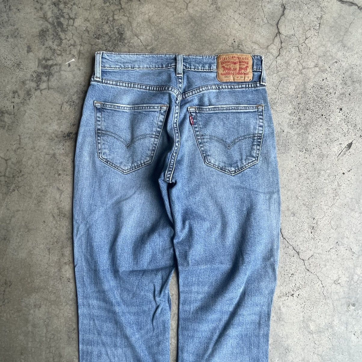 Levi's Vintage Clothing 🔥Vintage Levis 541 Stoned Washed Ripped Distress Denim Jeans Size US 29 - 5 Thumbnail