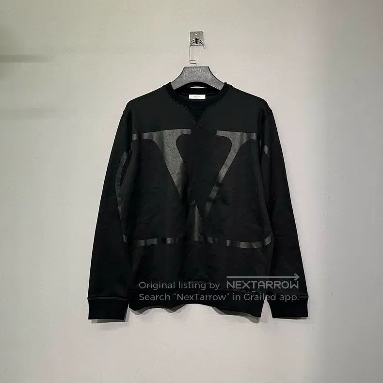 Valentino Valentino Black VLogo sweatshirt Size US L / EU 52-54 / 3 - 1 Thumbnail