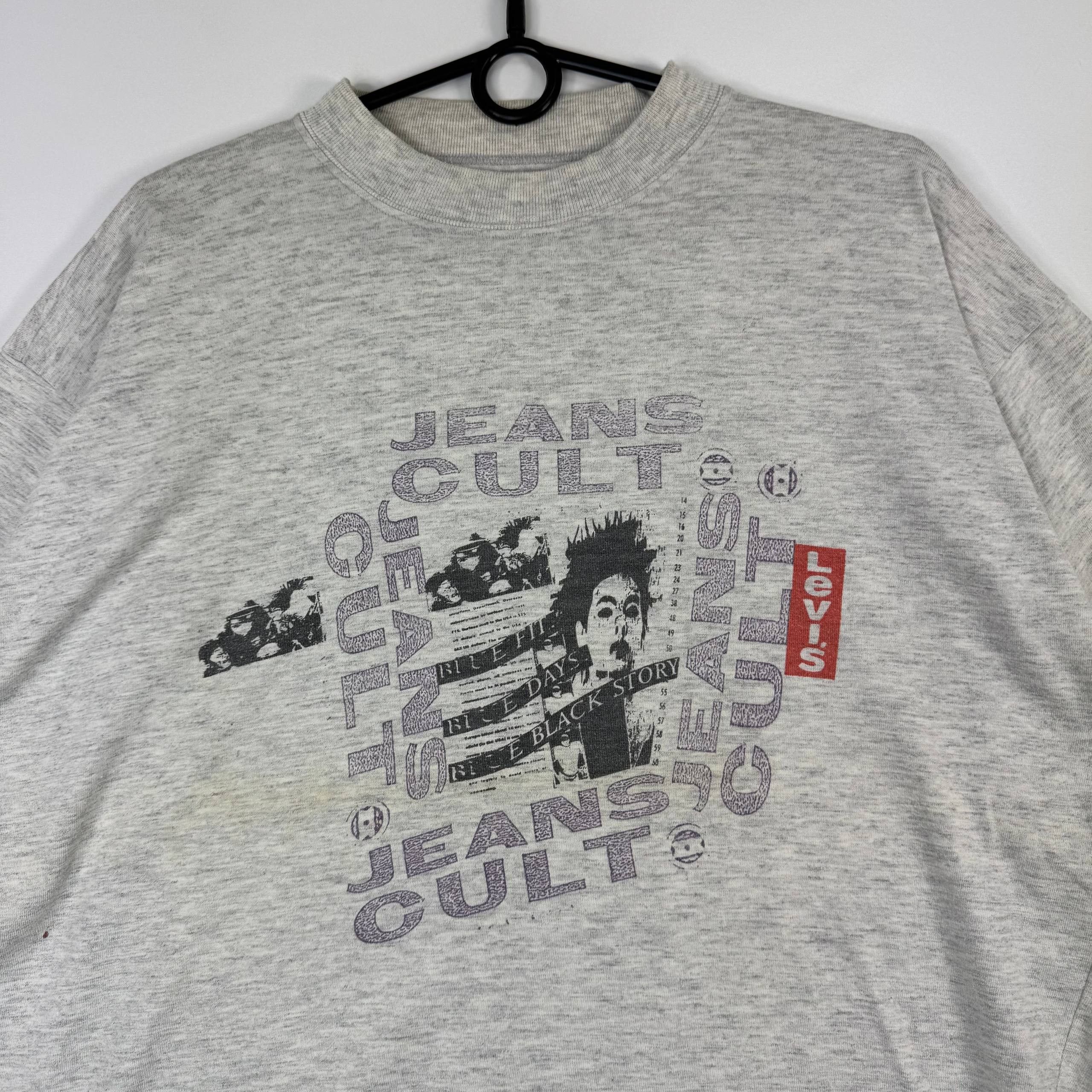 Levi's Vintage Levis Jeans Cult Graphic T-Shirt Grey Mens Size L Size US L / EU 52-54 / 3 - 2 Thumbnail