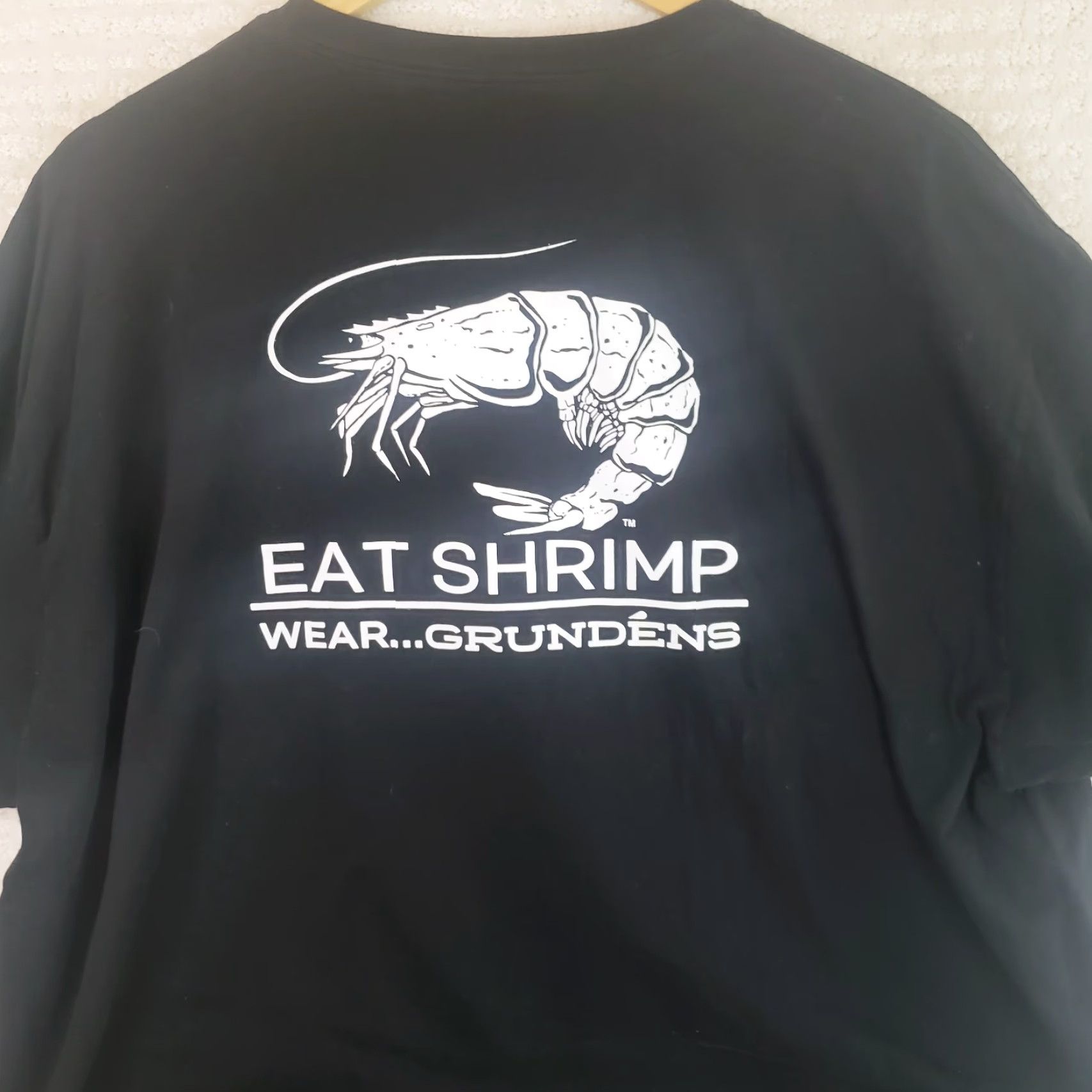 Shrimps Gruden's Short Sleeve T-Shirt Tee 3XL Black Shrimp Graphic Crew Neck Mens Shirt Size US XXL / EU 58 / 5 - 6 Thumbnail