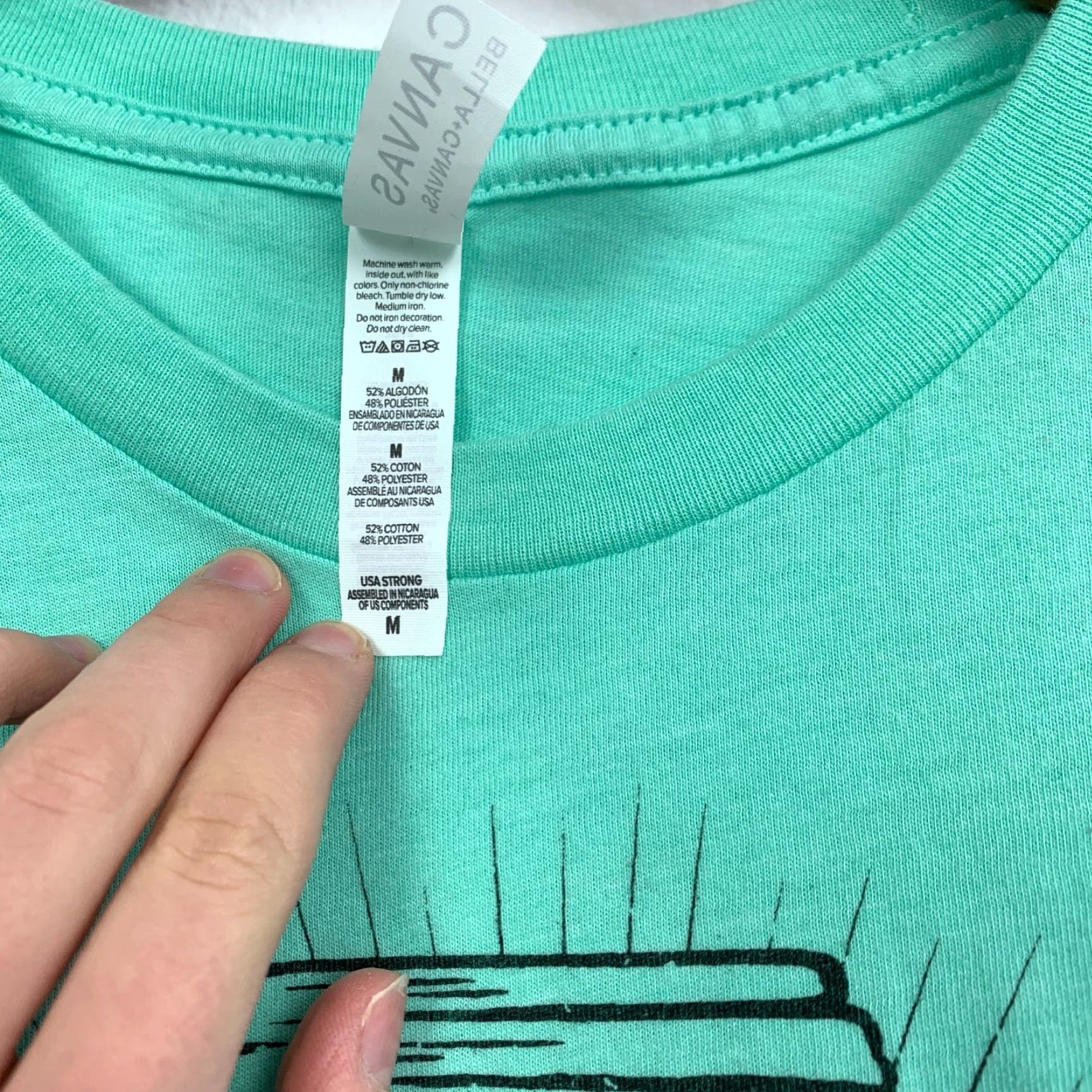 Vintage Bella Canvas Ideal Goods Vintage Mason Jar Label Green Short Sleeve T-Shirt M Women) Shirt Women M Green 90s Size M / US 6-8 / IT 42-44 - 7 Thumbnail