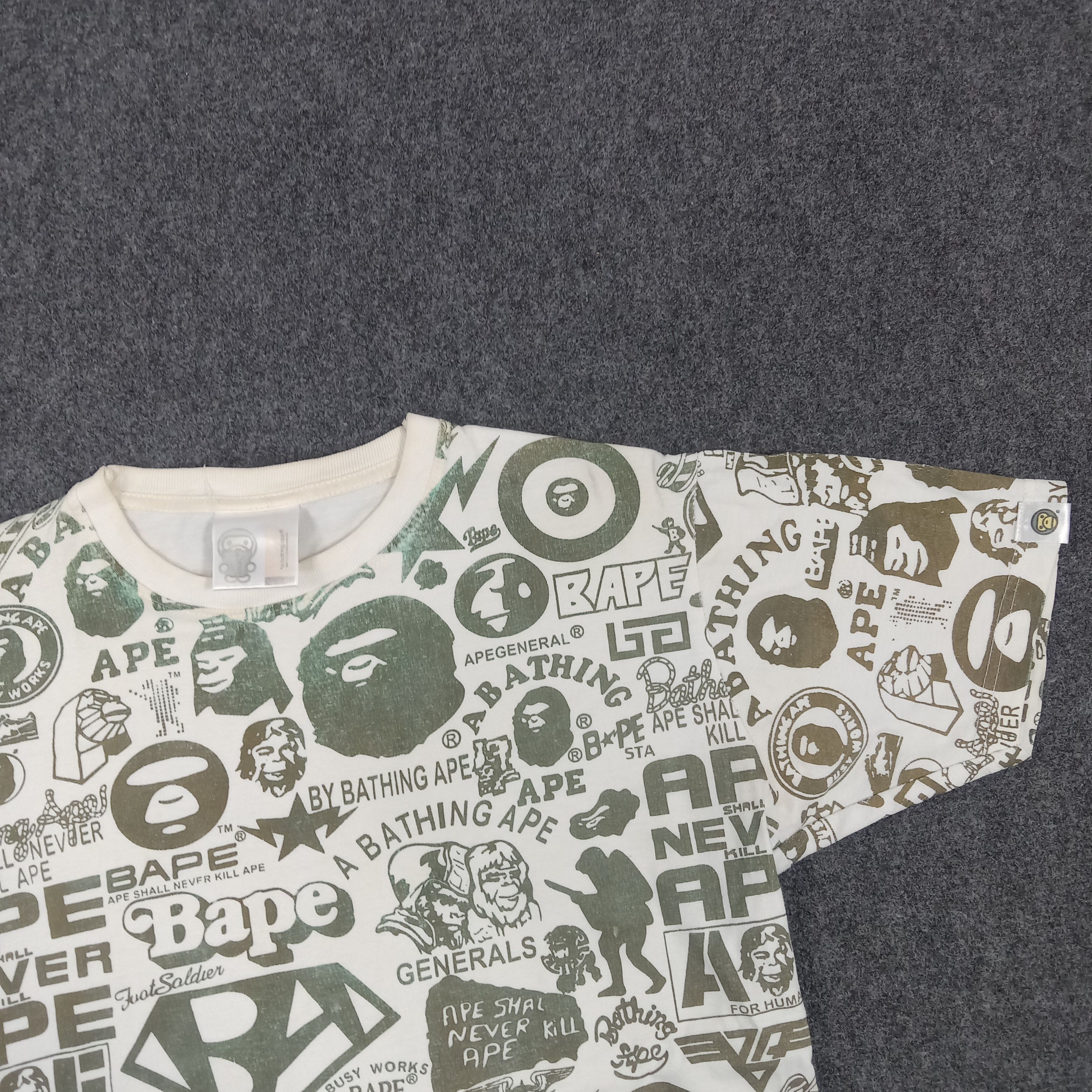 Japanese Brand × Vintage Baby Milo Japanese Brand Full Print Tshirt Size US M / EU 48-50 / 2 - 2 Thumbnail