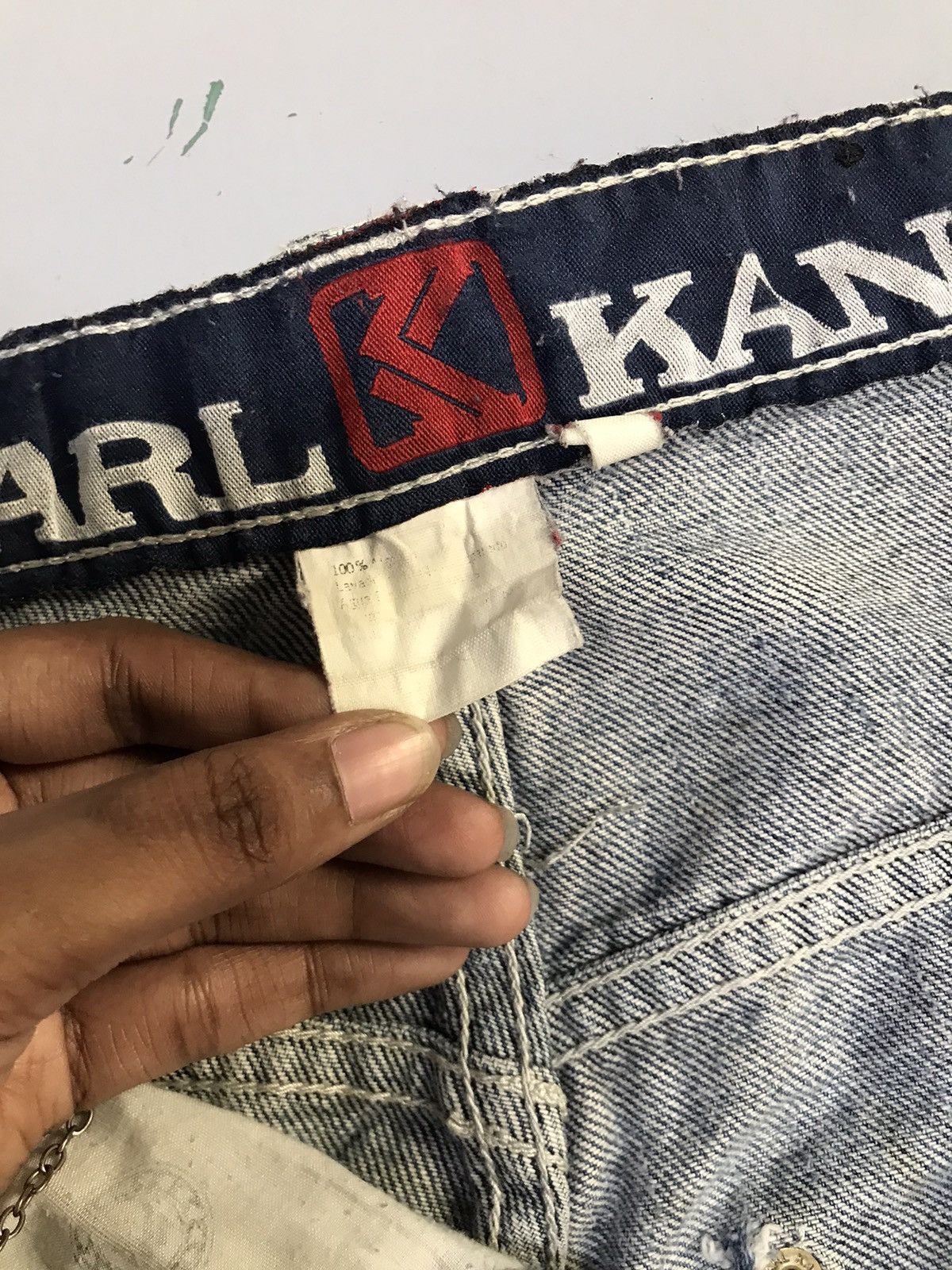 Karl Kani Vintage Karl Kani painted denim Size US 34 / EU 50 - 7 Thumbnail