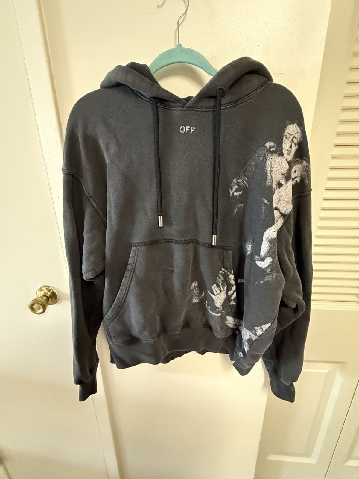 Off-White Off-White Black Blurred Mary Skate Hoodie Size US M / EU 48-50 / 2 - 1 Thumbnail
