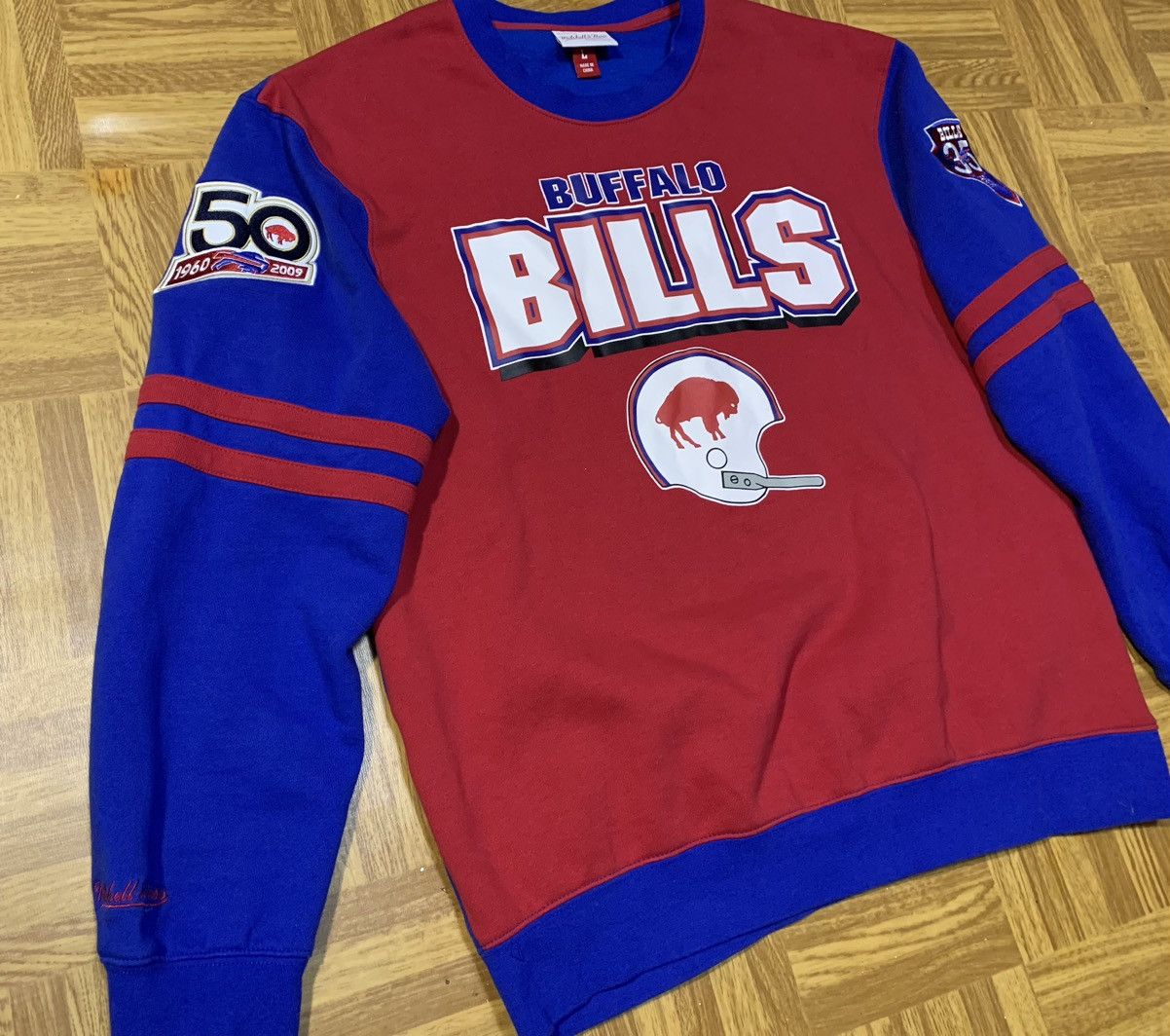 Mitchell & Ness Buffalo Bills Mitchell & Ness NFL L Large Crew sweatshirt Size US L / EU 52-54 / 3 - 4 Thumbnail