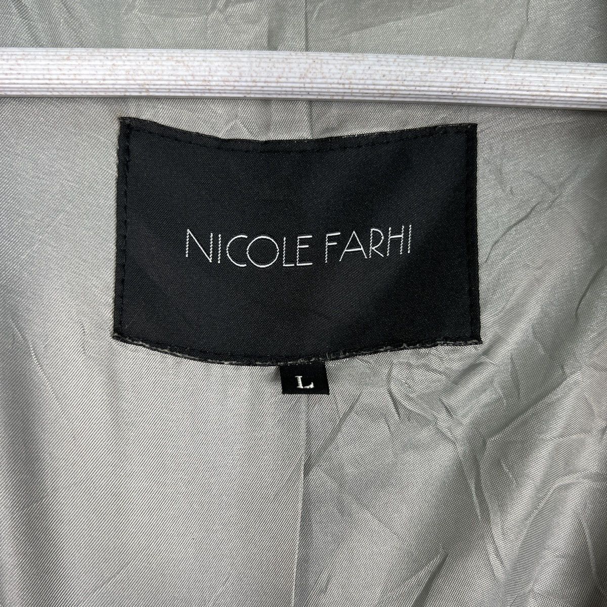 Nicole Farhi 🔥 NICOLE FARHI BUTTON LEATHER JACKET SIZE L ON TAG Size US L / EU 52-54 / 3 - 15 Thumbnail