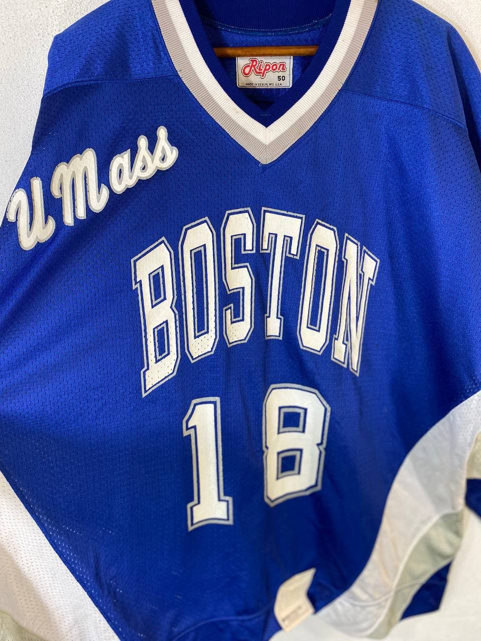 NHL vintage ripon athletic u.mass boston hockey jersey Size US XXL / EU 58 / 5 - 2 Thumbnail