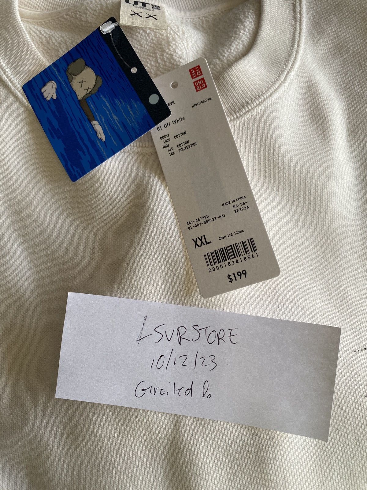 Kaws × Uniqlo Kaws x Uniqlo Companion 01 Off White Crewneck XXL Rare Size* Size US XXL / EU 58 / 5 - 3 Thumbnail