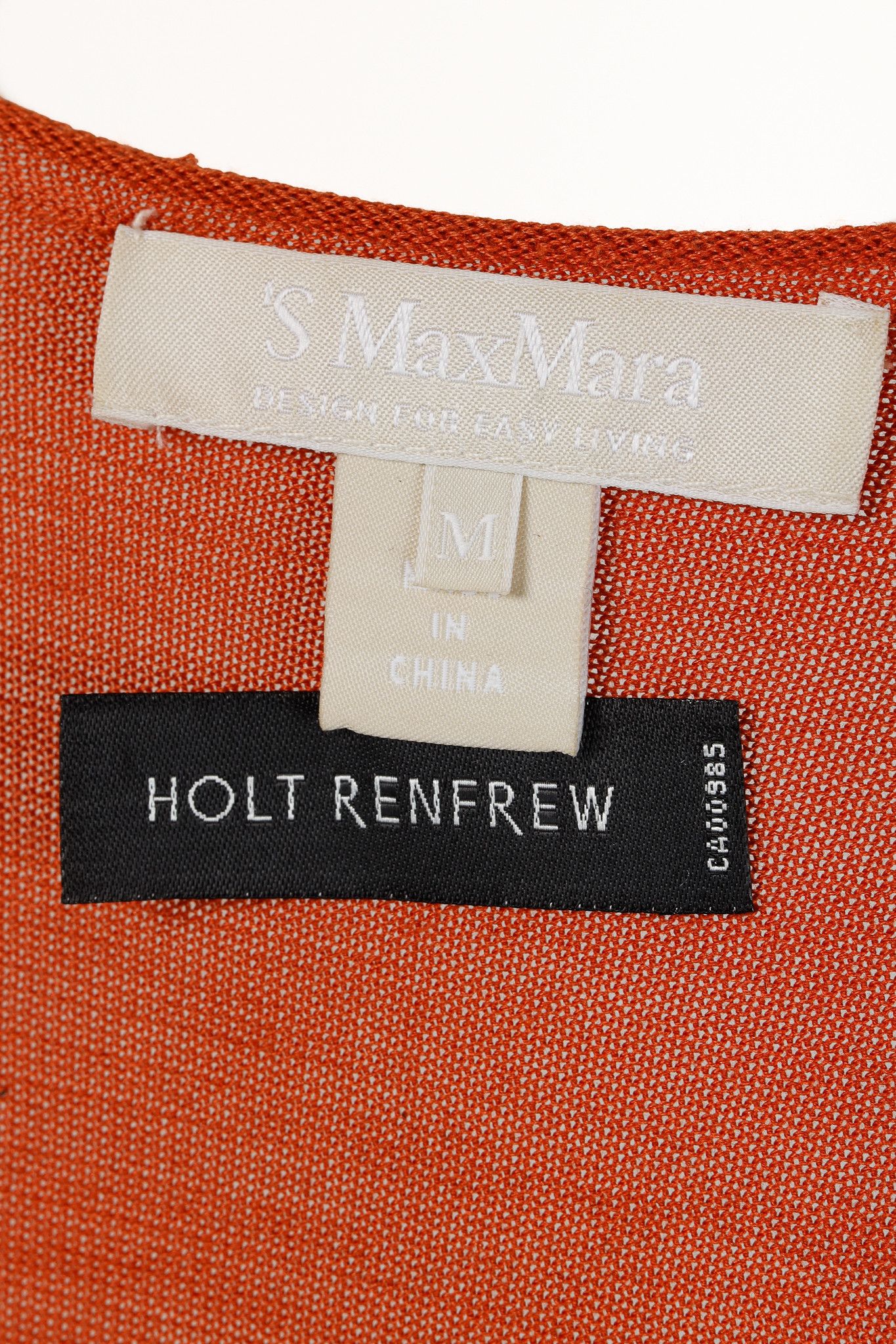 Max Mara 'S Max Mara Burnt Short Dolman Sleeve Silk V-neck Knit Top Size M / US 6-8 / IT 42-44 - 5 Thumbnail